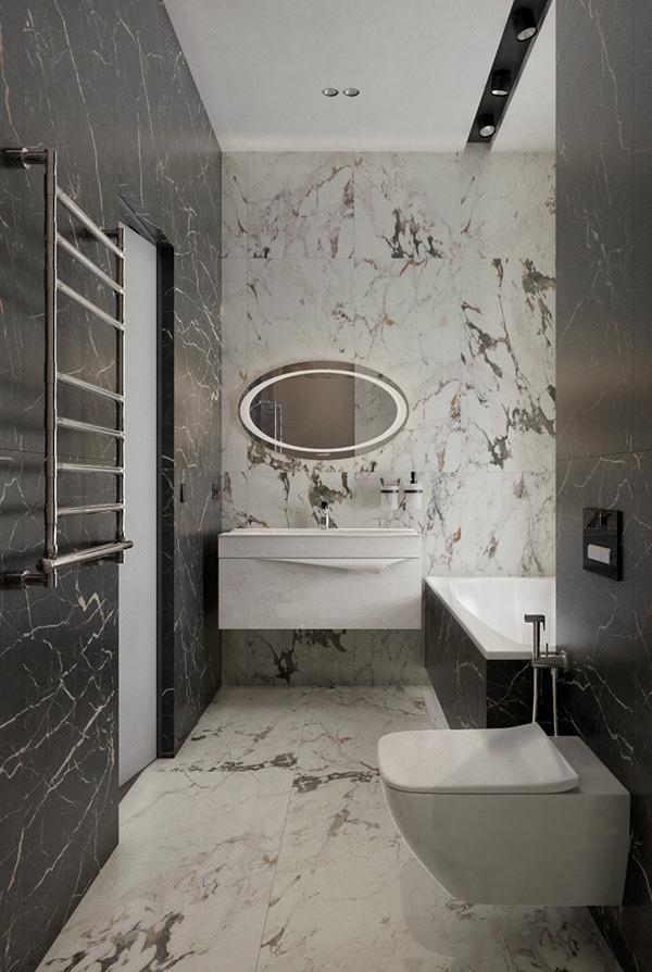 莫斯科100㎡住宅设计 永恒的经典！-15