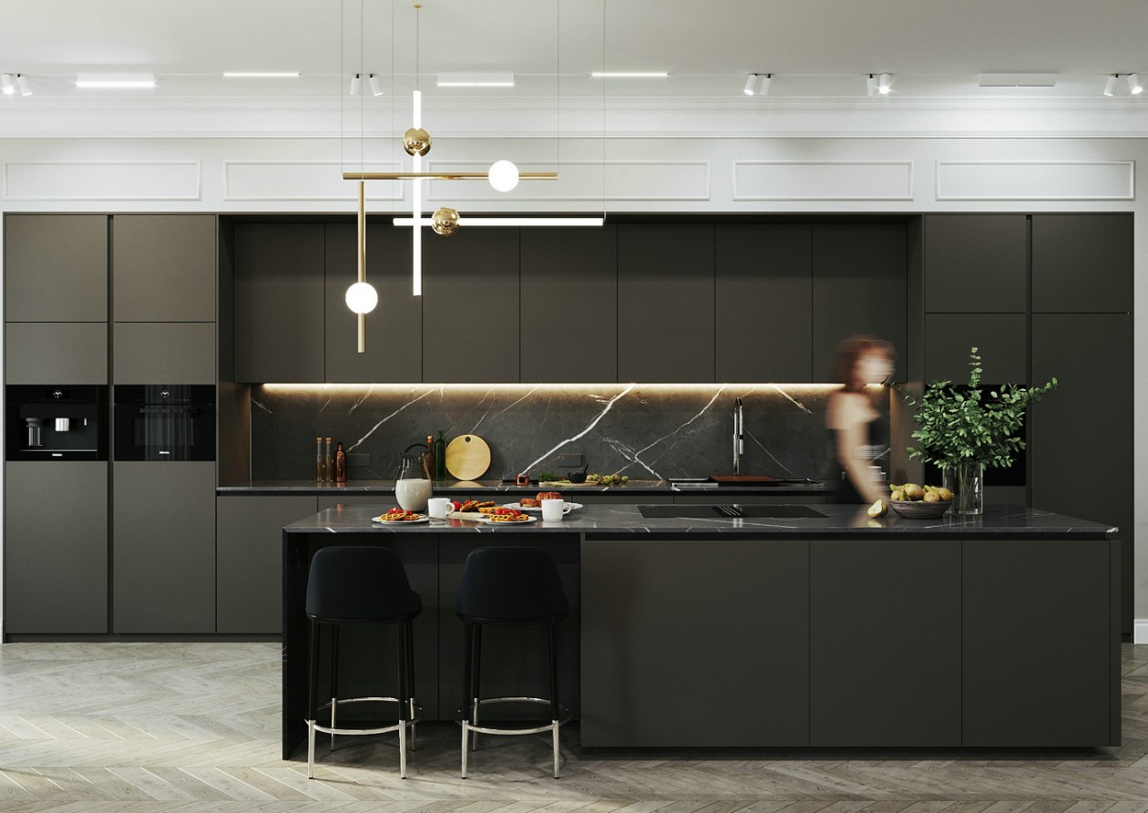 黑白灰构建的简欧居所-5