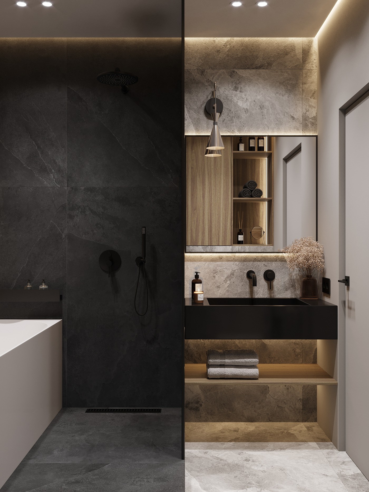 现代黑色调空间  神秘大气！-23