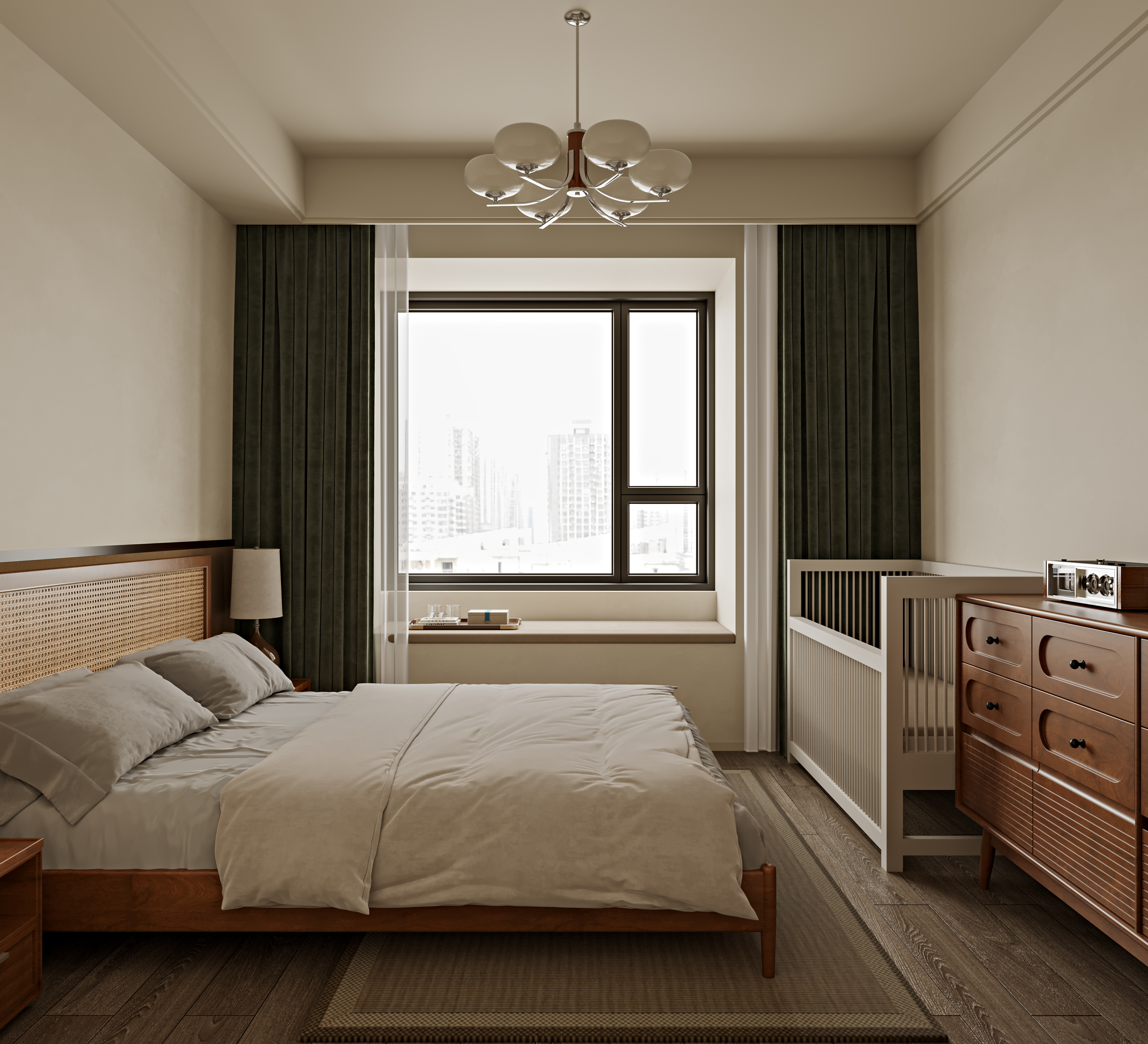 奶油中古家装案例-艺米效果图-8