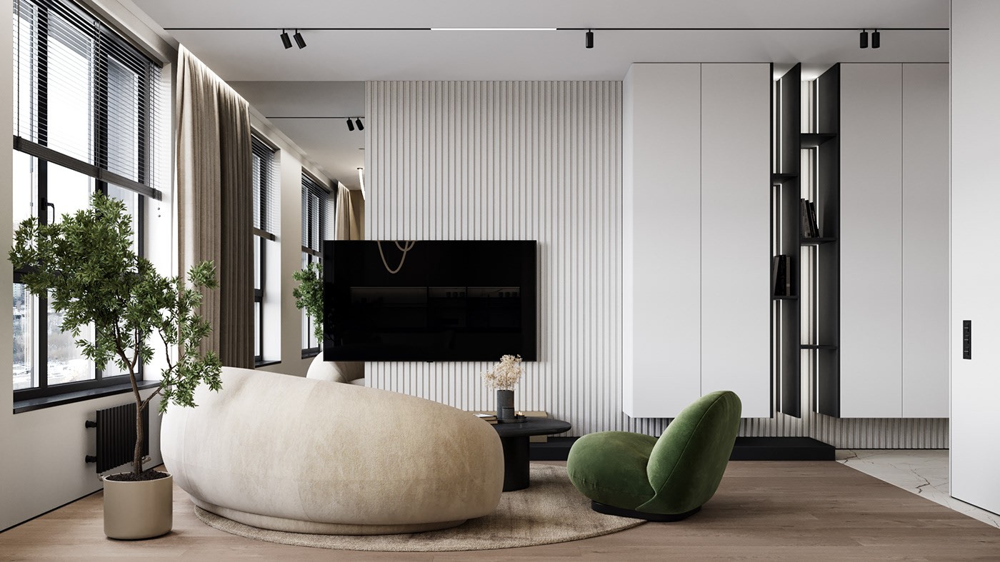 原木与绿色 打造出淡雅静气的住宅-3