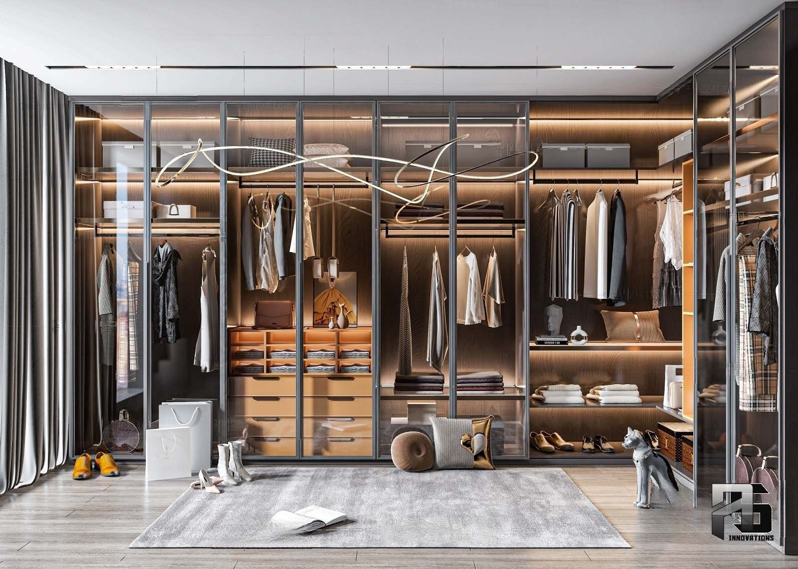 DRESSING ROOM 3D INTERIOR . MODERN STYLES 2-16