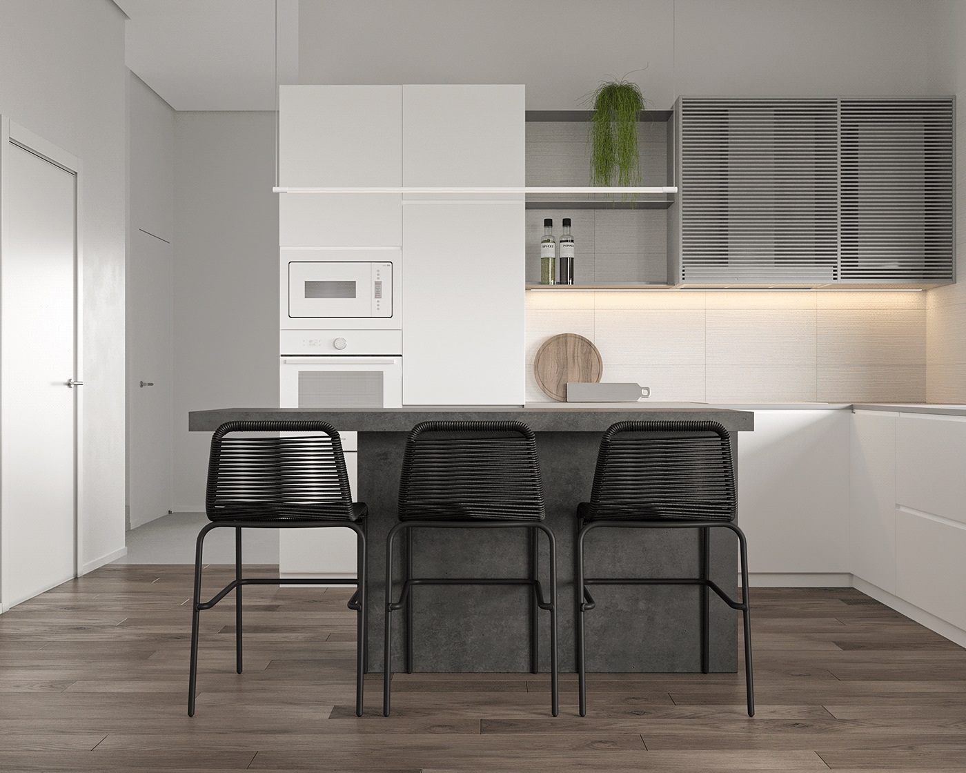 乌克兰基辅浅灰色线住宅设计-5