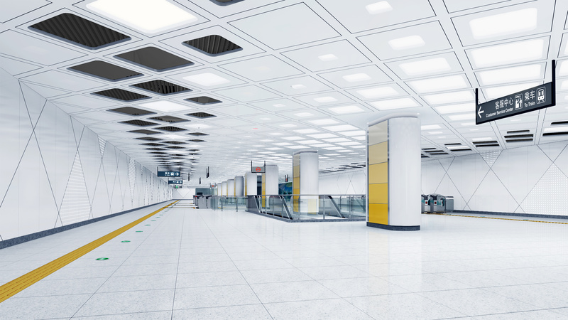深圳地铁6号线站厅装修艺术空间设计-5