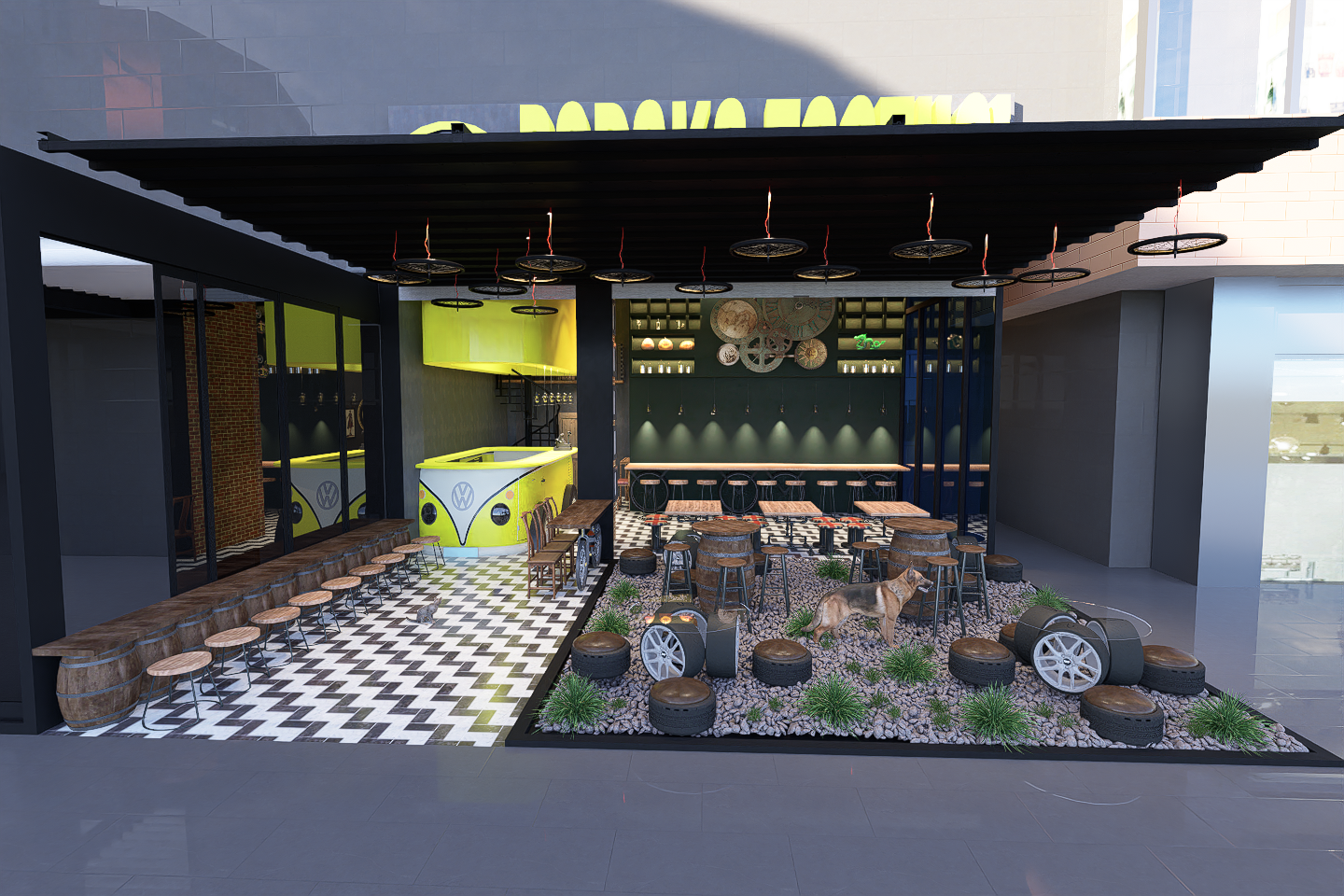 STEAMPUNK FAST FOOD RESTAURANT ANKARA BEŞTEPE-7