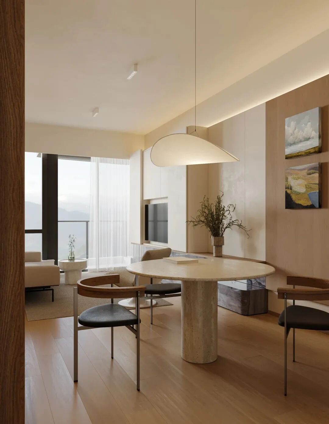 Color/松弛感｜香港760呎奶油色空间升级改造-13