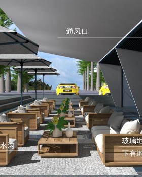 狮子座建筑设计打造海边小镇二层店铺