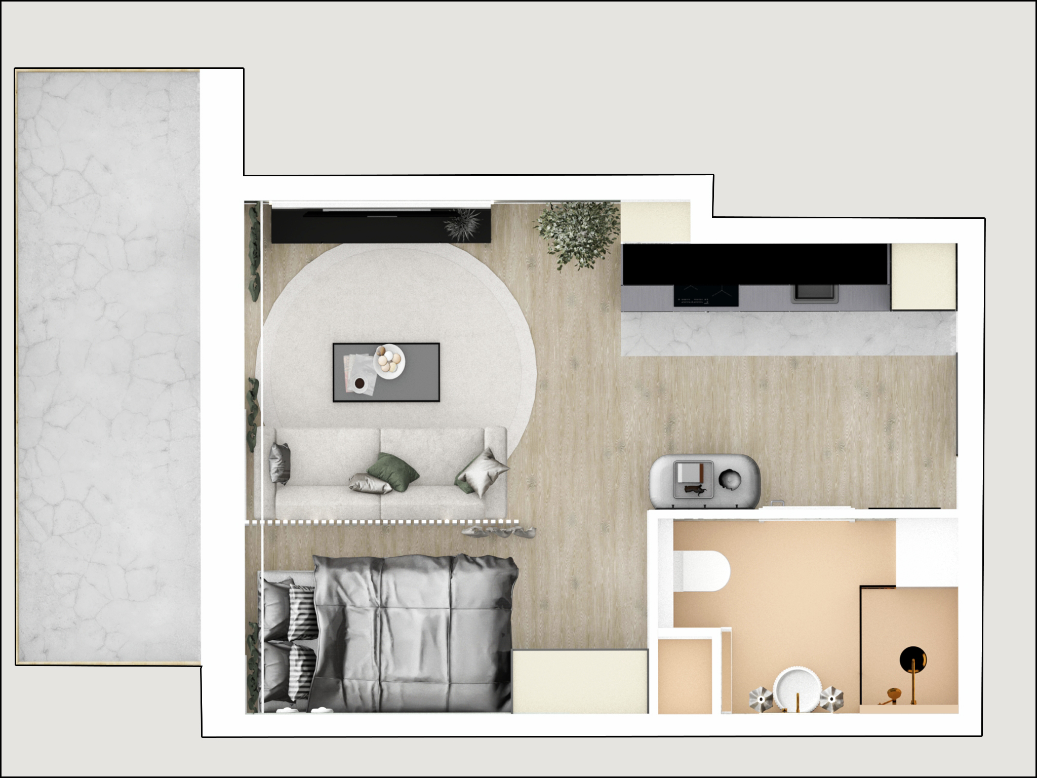 Wnętrza kawalerka-3