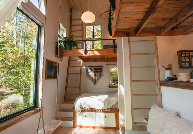 森林中的梦幻木屋，禅意与童趣并存-6