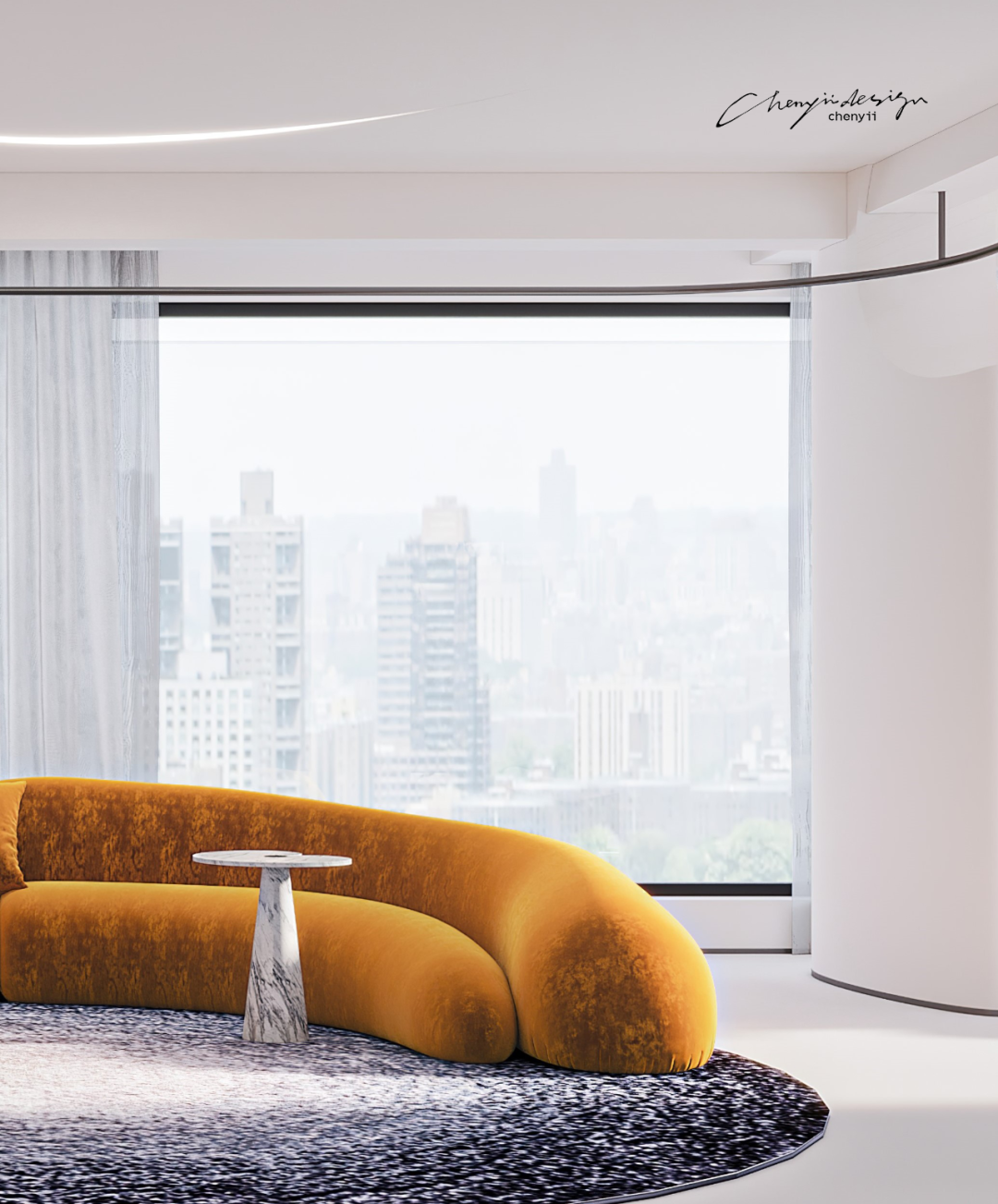 《Brumaire,雾月》·梵音与月色交织的现代艺术住宅丨中国洛阳丨忱意空间设计研究室-25