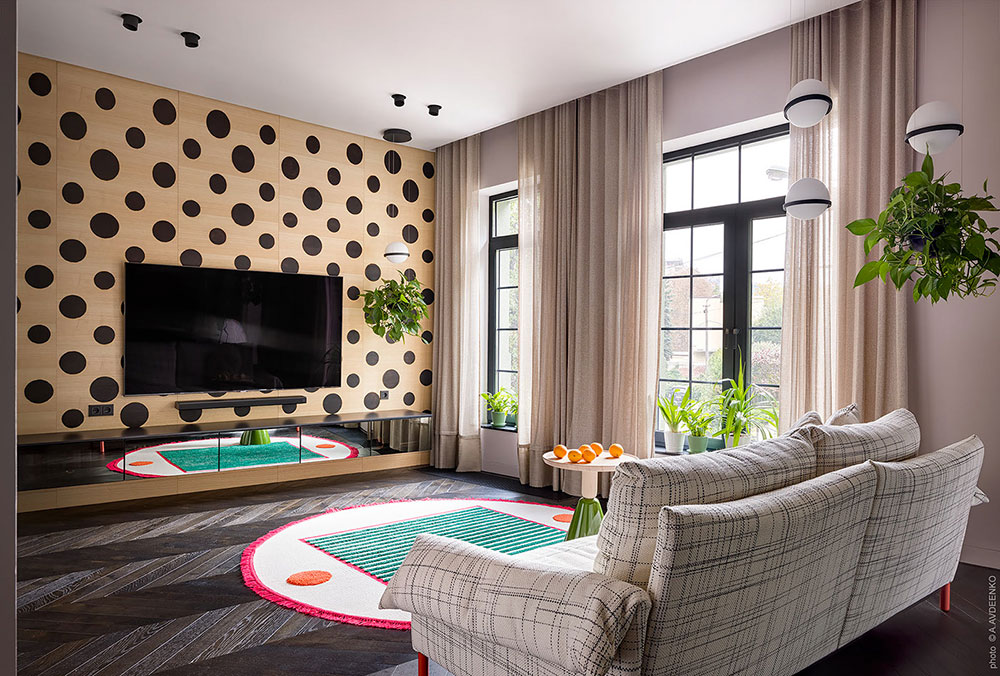 乌克兰 Dnipro 多彩波点公寓设计-7