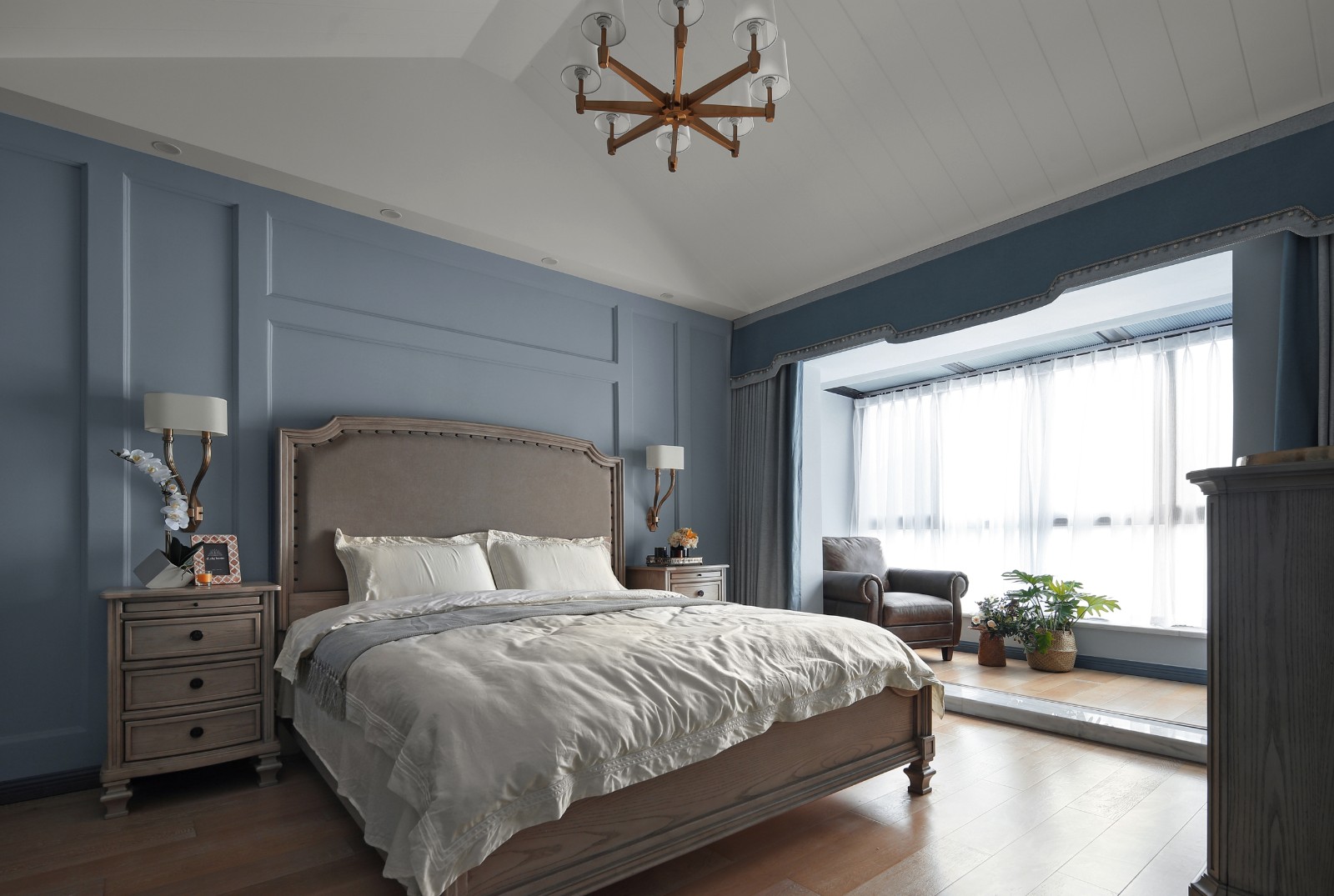 清羽设计 · 成都 178㎡优雅灰蓝家居,打造舒缓港湾氛围-44