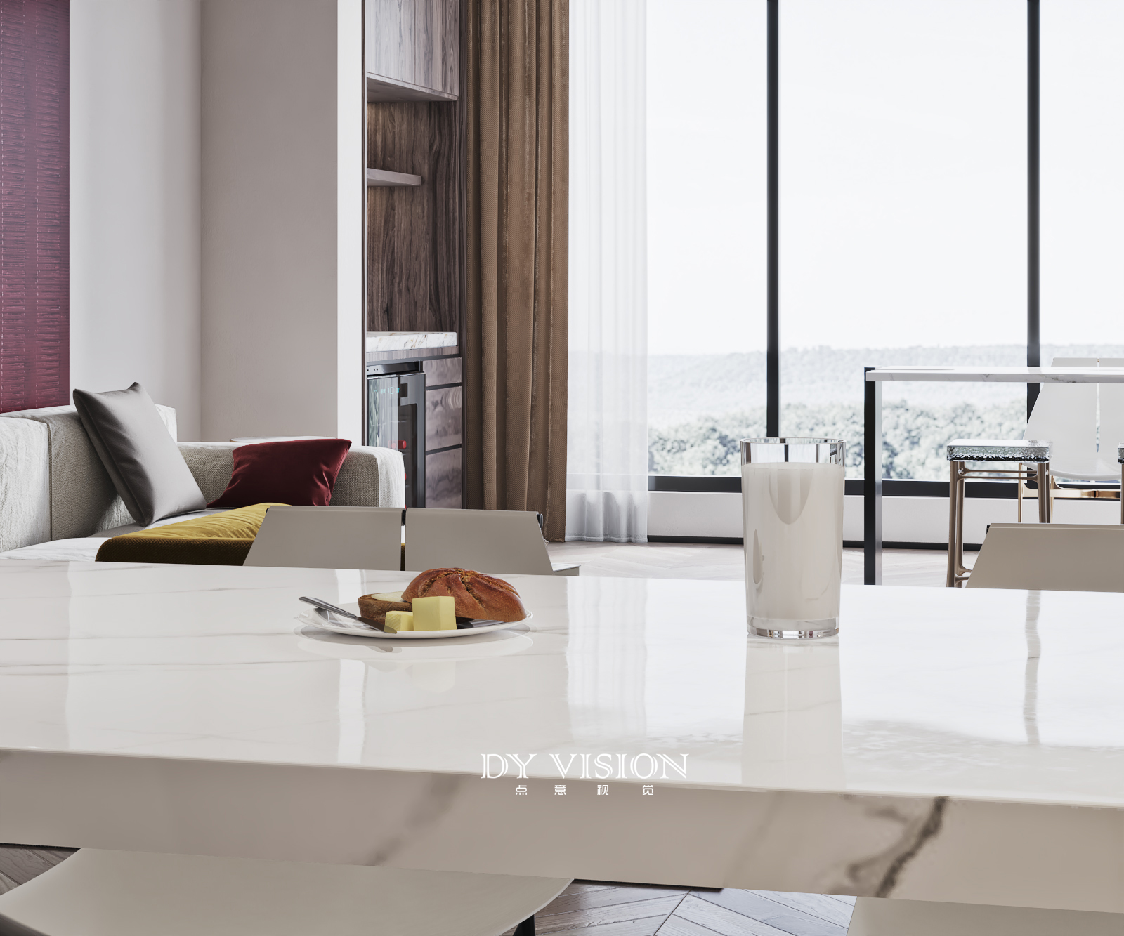 现代极简家装空间表现-13