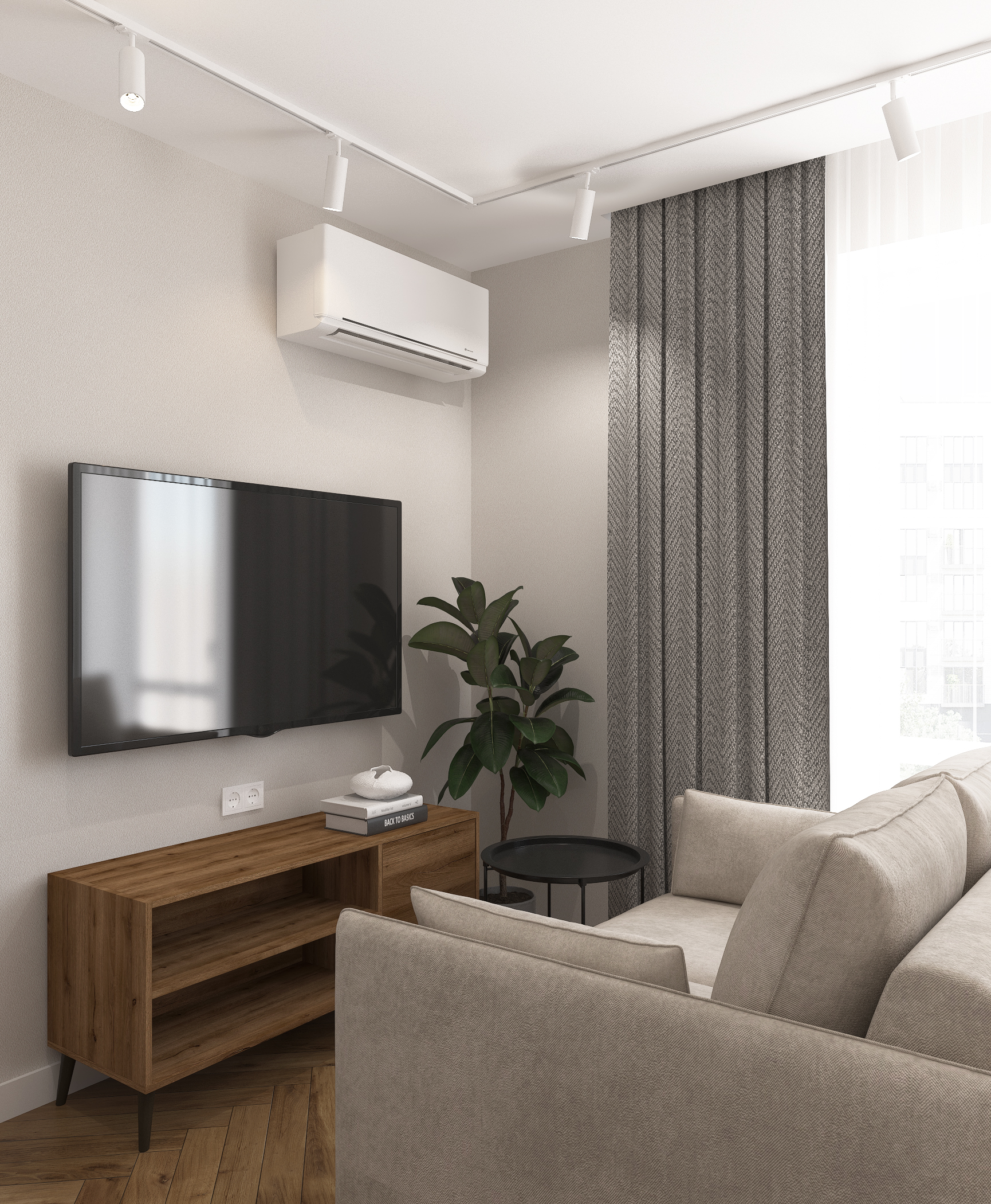 Дизайн интерьера квартиры 25,5 квм-2