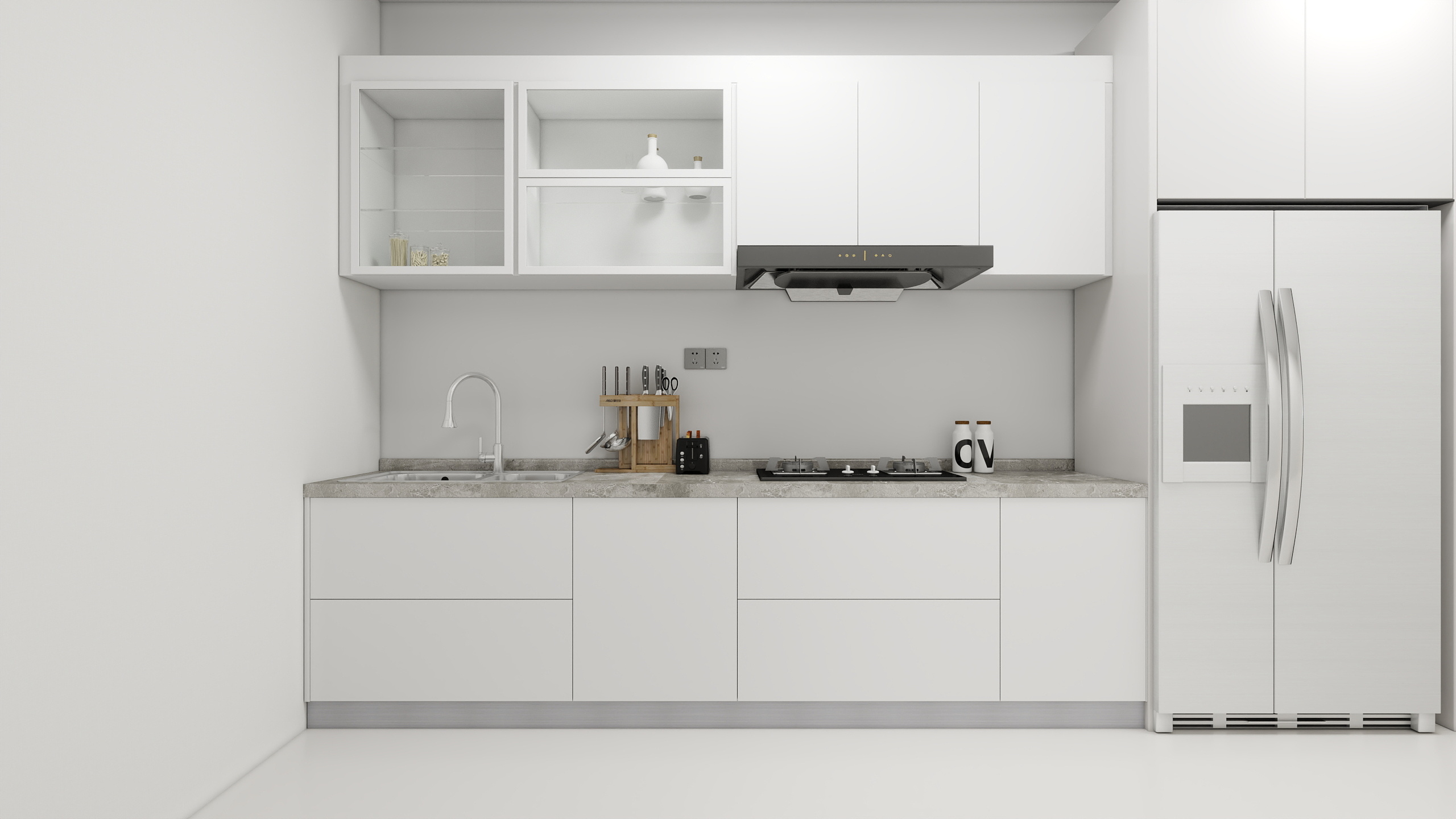 奶油风 119m²3 室 1 厨 1 卫室内设计-2