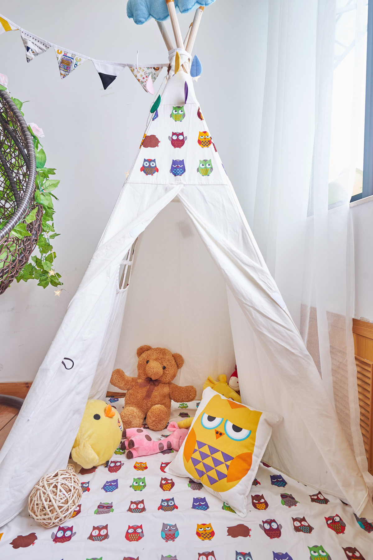 杭州柳浪新苑 70 平混搭风 Loft 软装改造，森系小清新与中国风的完美融合-13