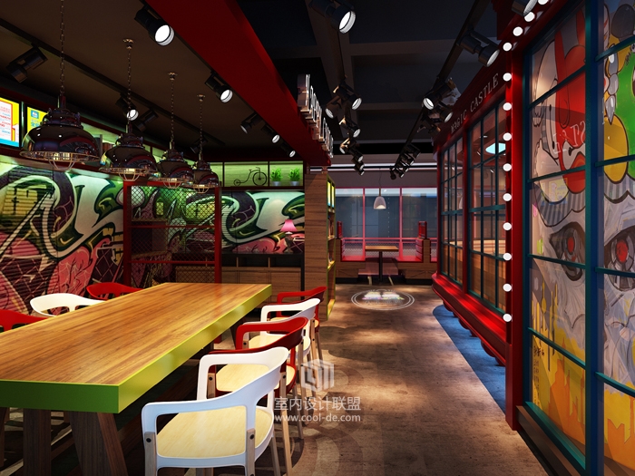 成都西餐厅装修设计——小牛凯西主题餐厅装修设计-1