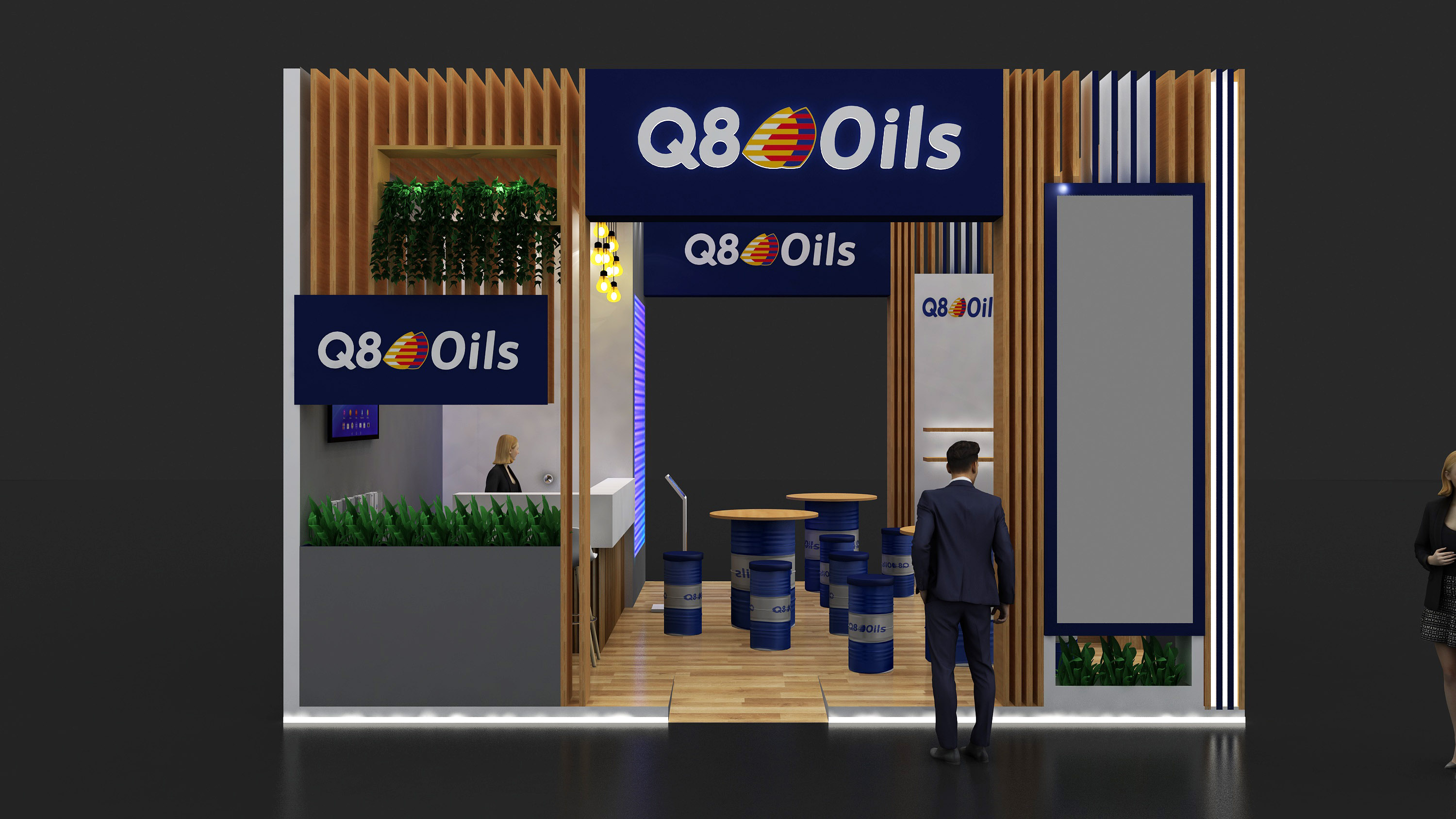 Q8 OILS 6X6M STALL DESIGN IN DUBAI-6