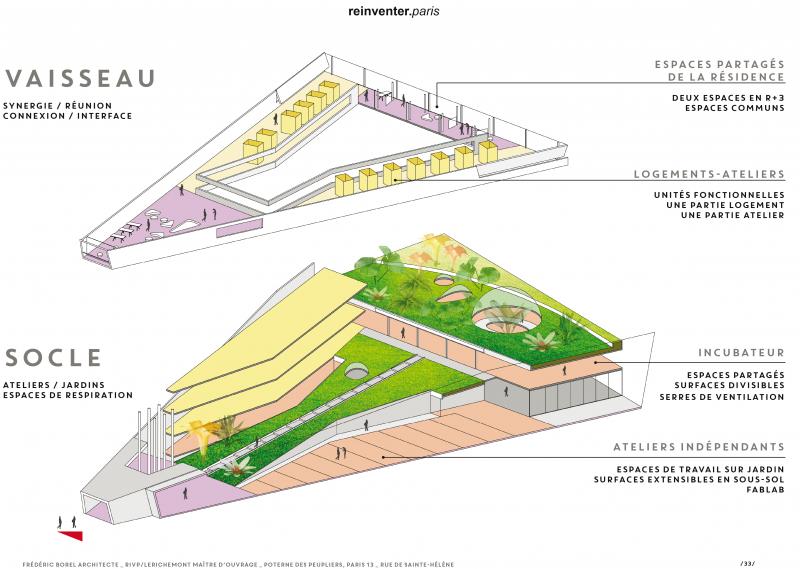 杨树门廊（注：POTERNE有便门、小门、边门等意思，DES PEUPLIERS是杨树的，这里结合常见表达意译为杨树门廊 ） 丨FRÉDÉRIC BOREL ARCHITECTE-13