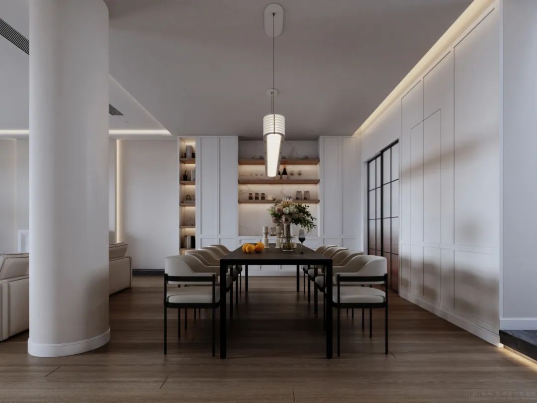 480㎡现代美式丨碧桂园丨中国湖南丨纵向·空间设计-12