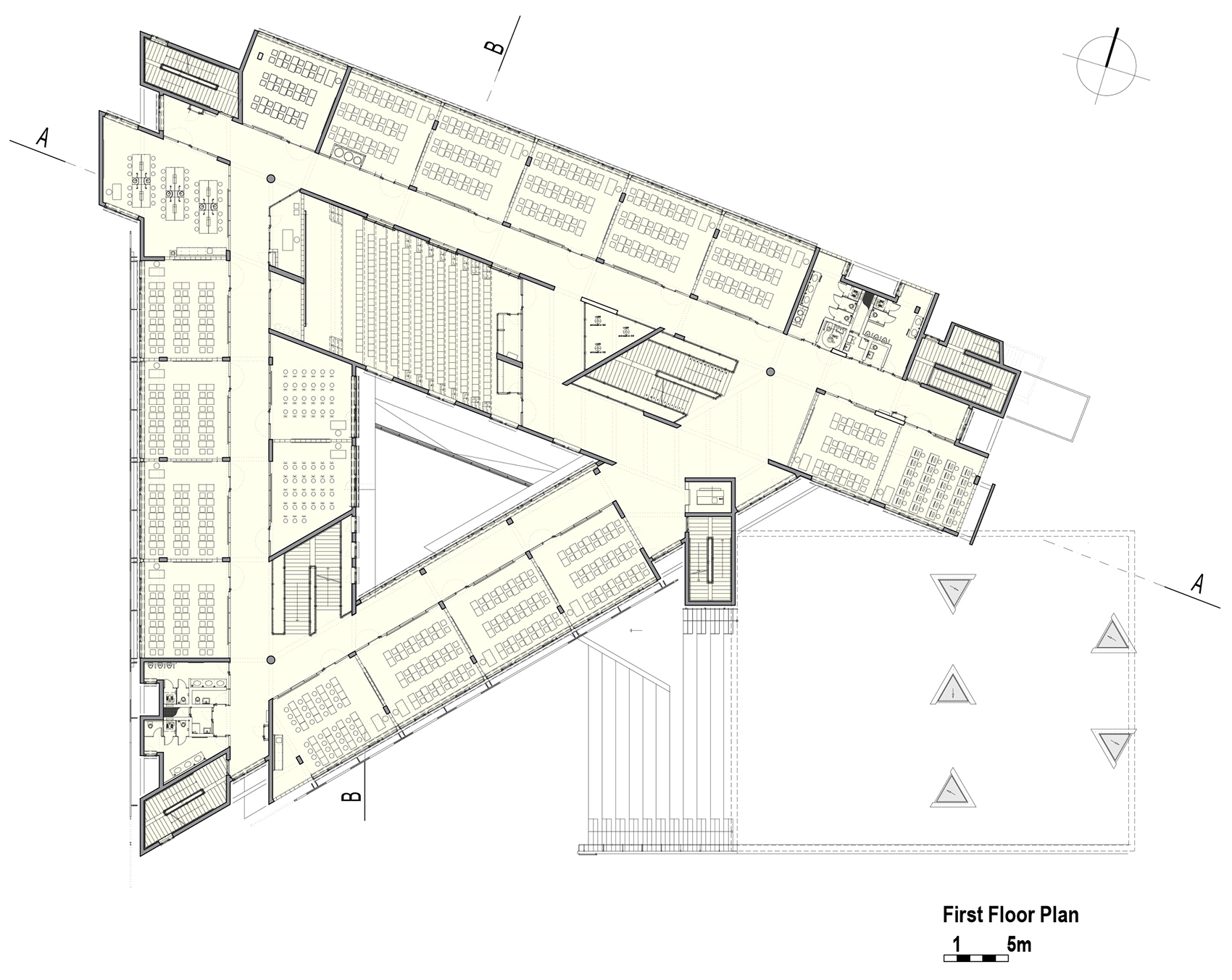土耳其 Oktal Duran 职业技术高中丨Uygur Architects-40