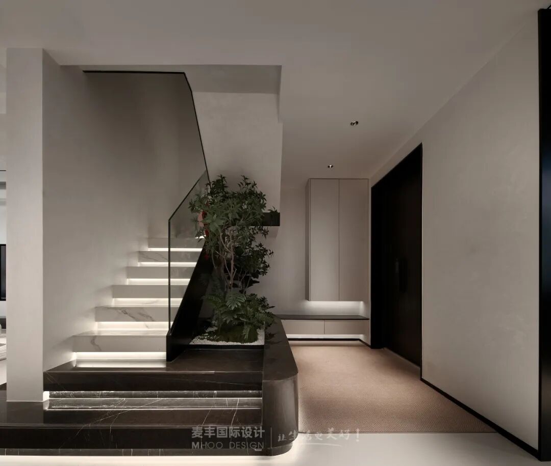 MHOO|禧瑞江南200㎡现代风：每一处留白都盛着生活的诗意-17