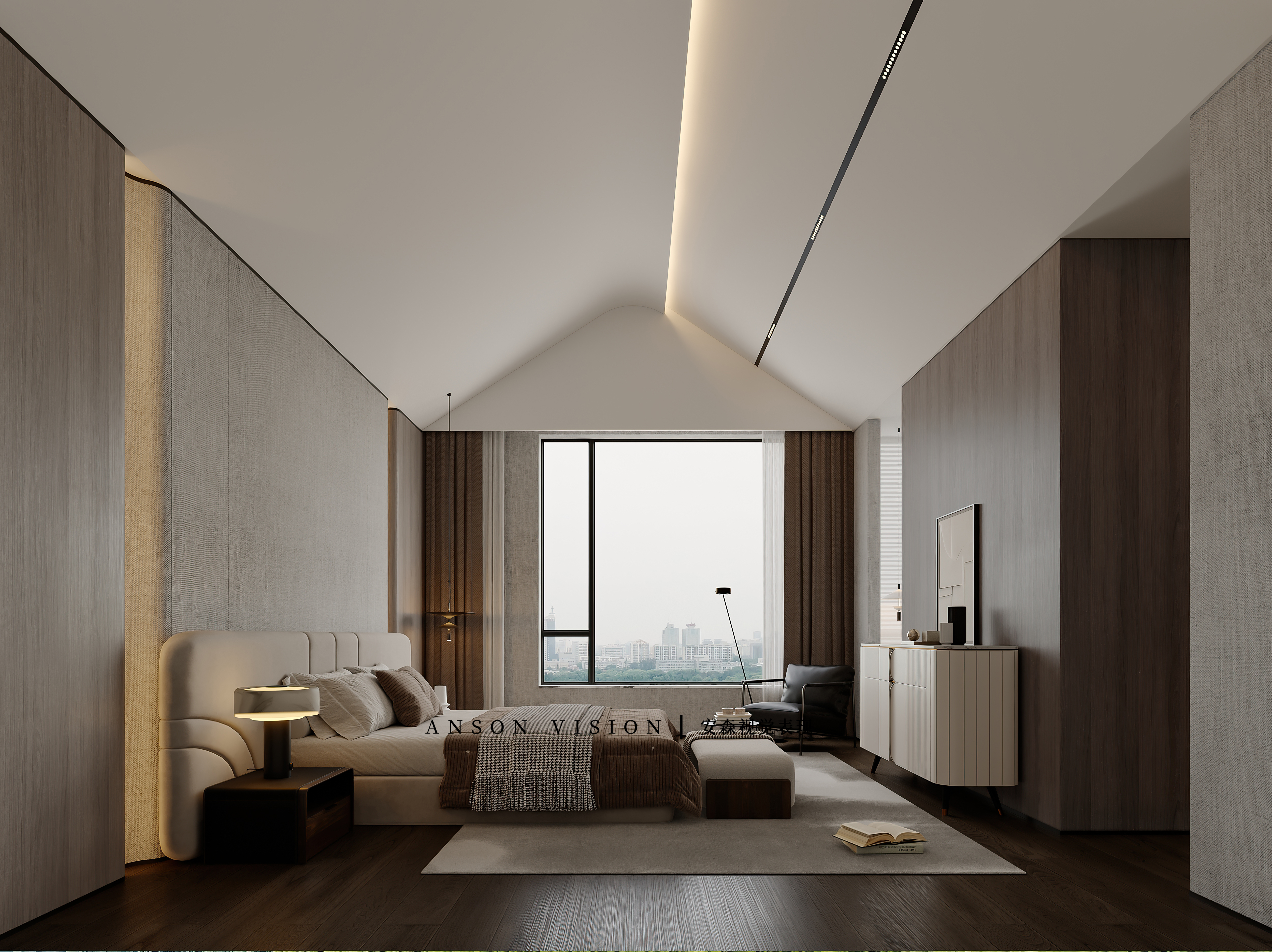 新中式别墅效果表现丨Ansonvision·蒙头睡-14