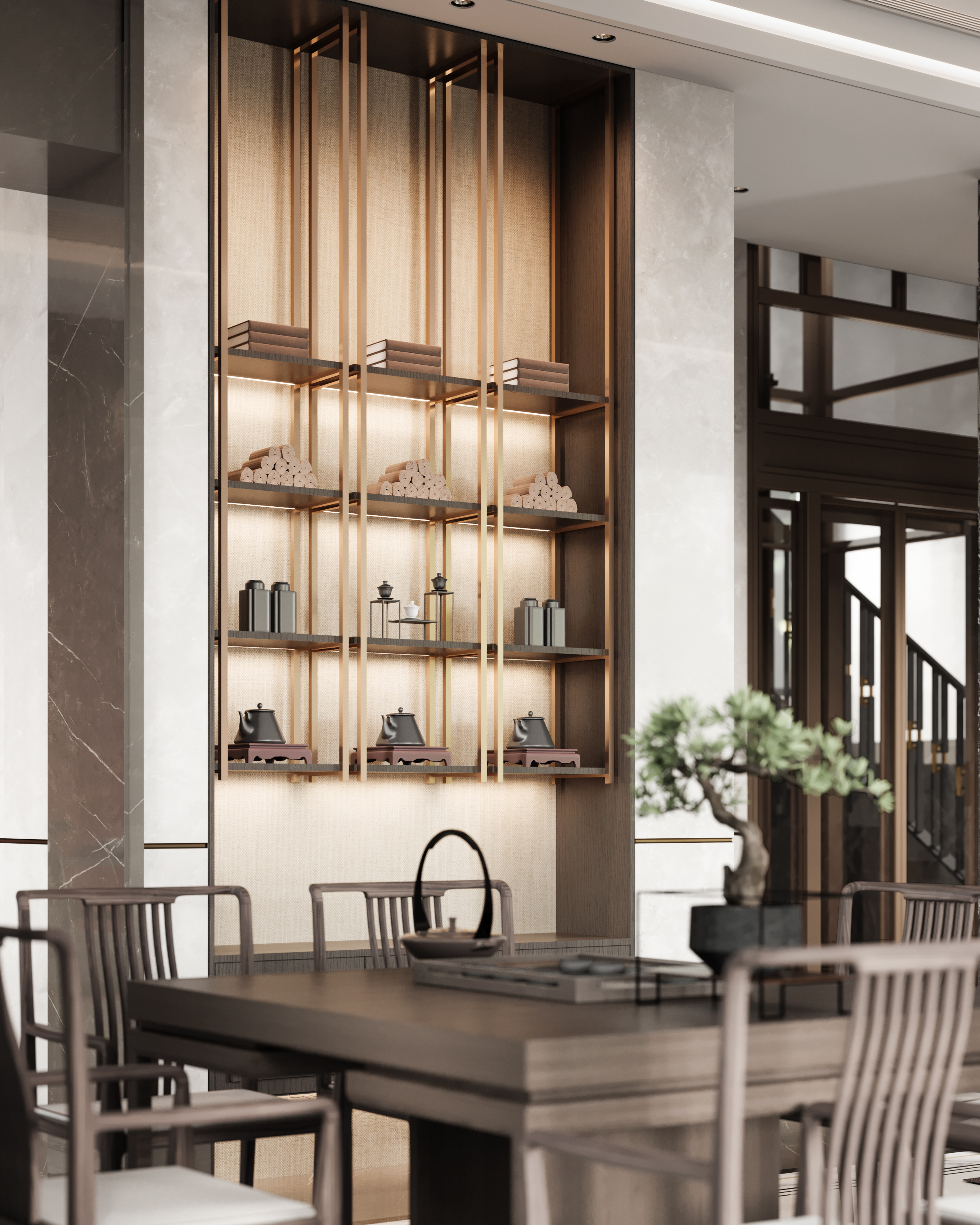 新中式风格空间丨中国-9