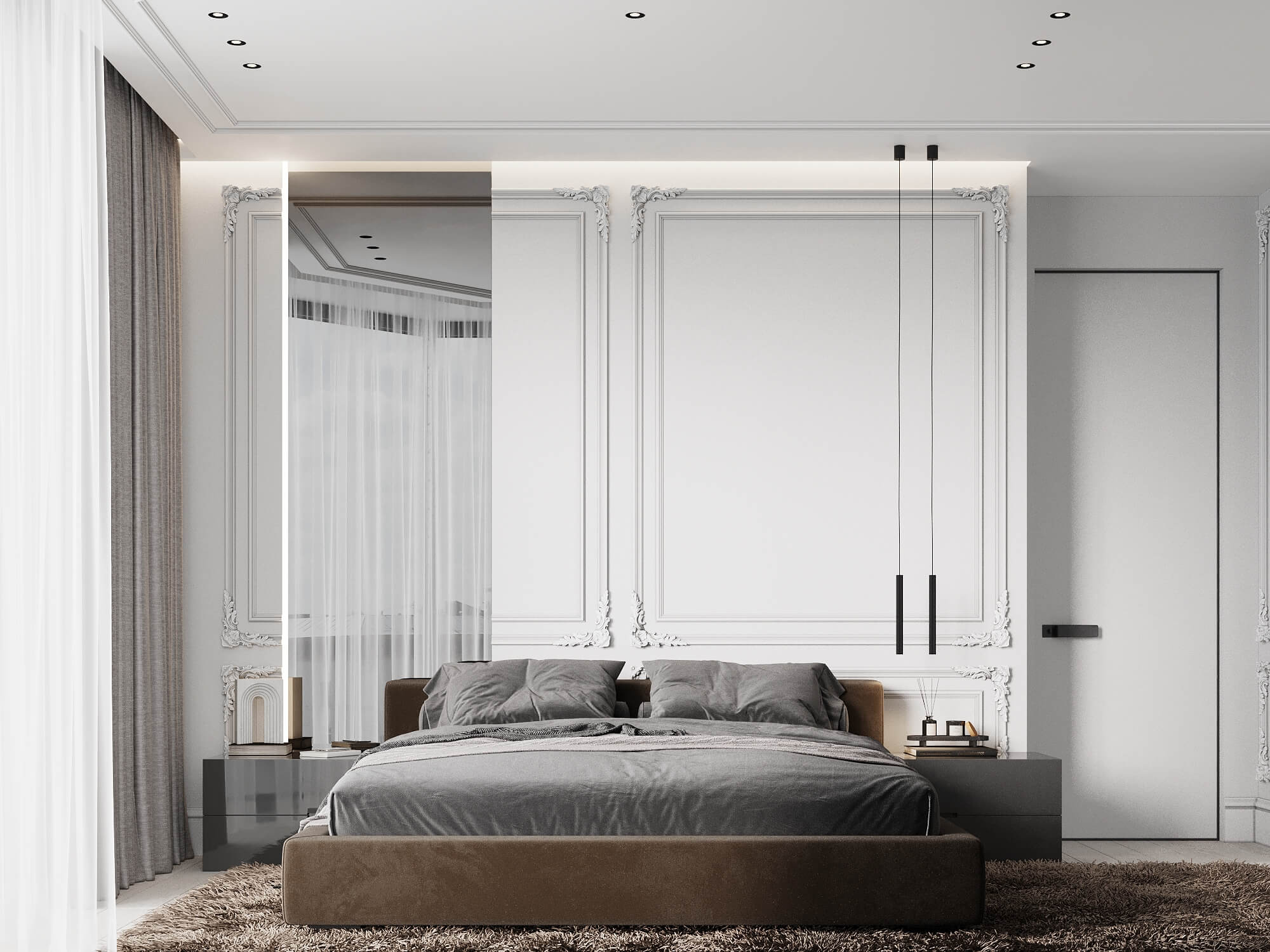 90㎡高级灰色系公寓设计 至素至简，气质非凡！-14