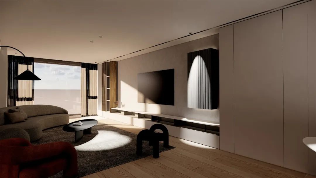 彭博设计 | H 宅 | 现代简约,互动生活-15