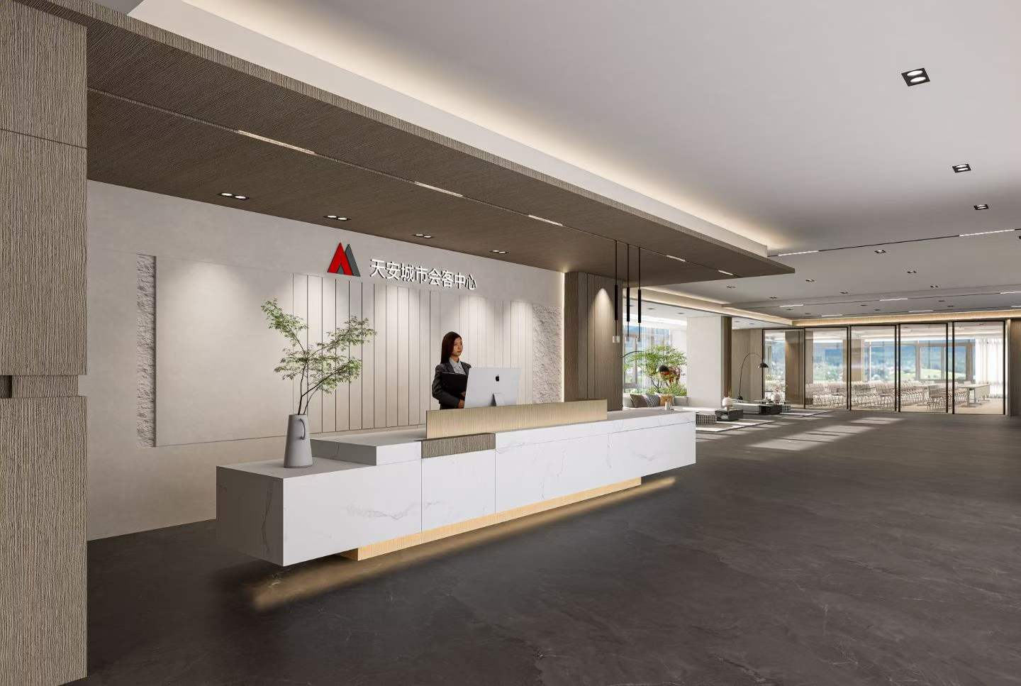 办公室效果图设计-4