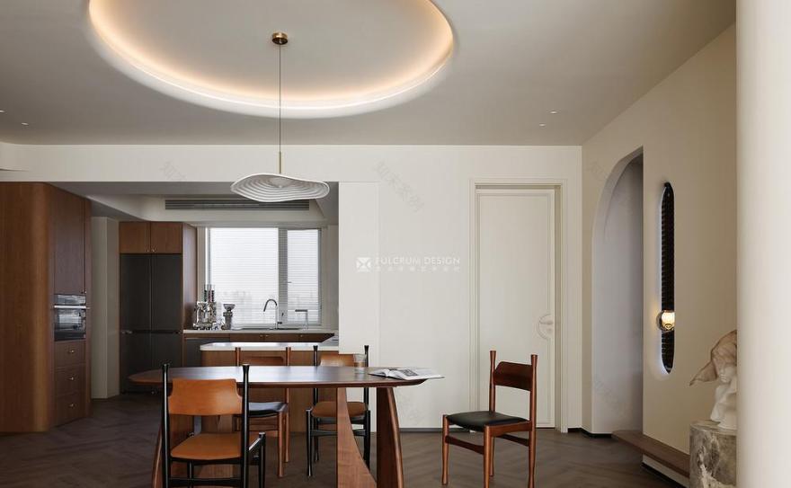 联投安屿那奶油侘寂中古住宅设计丨艺境·陈设软装-50