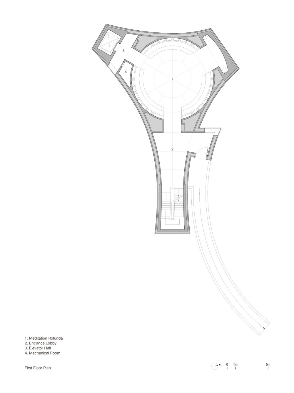 降落在阿那亚广场上精密音乐盒子的混凝土礼堂设计丨中国秦皇岛丨直向建筑-35