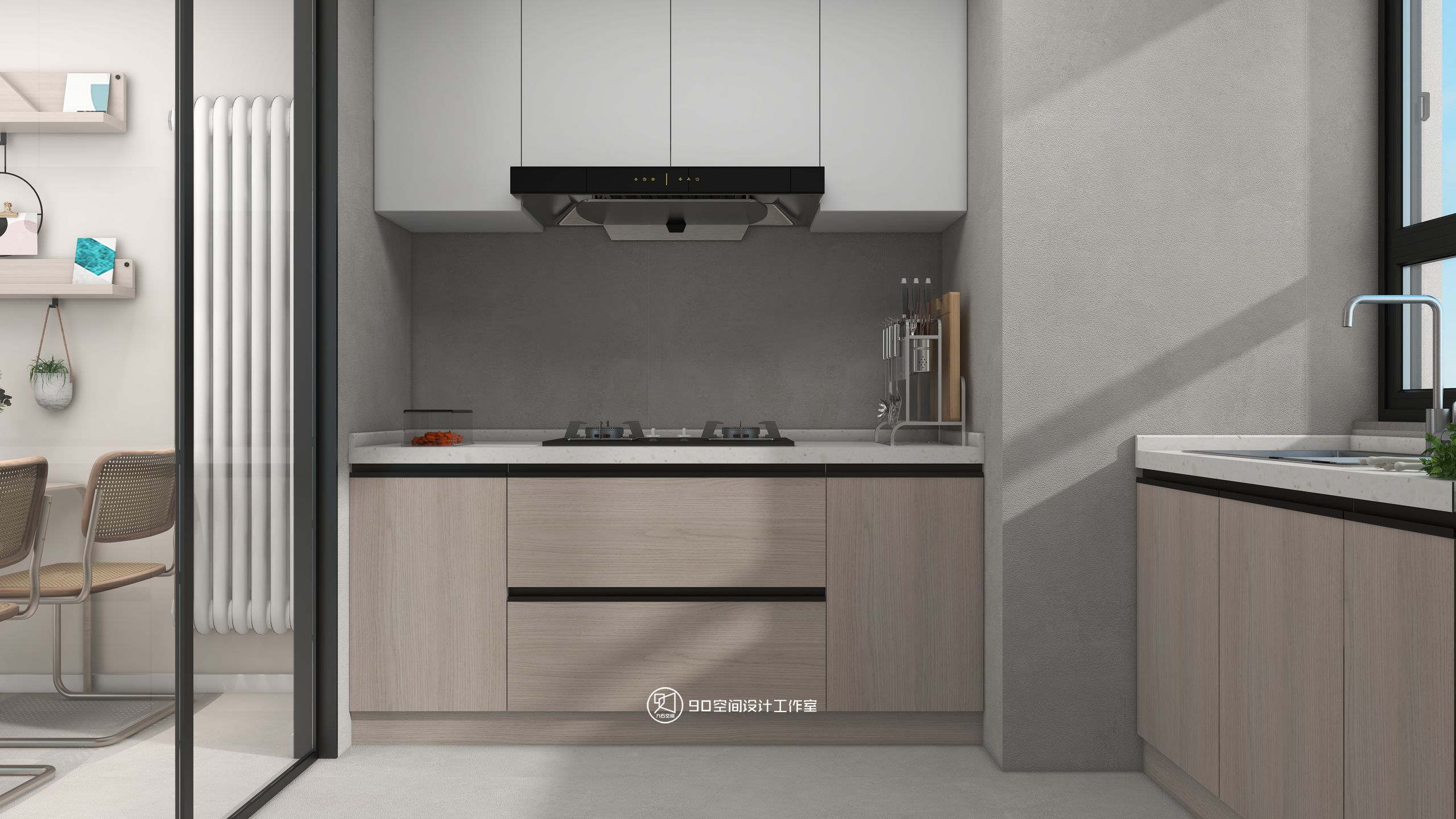 星月糖现代奶油风格丨90 空间设计-22