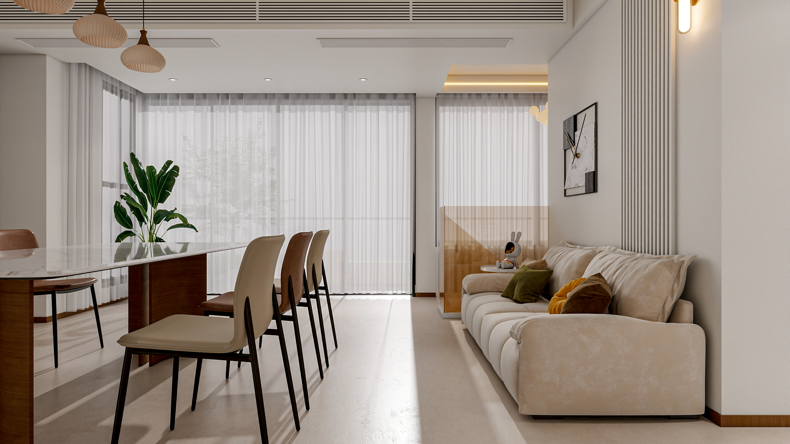 四川成都花间君邸（603平方现代极简底跃四居室）-8