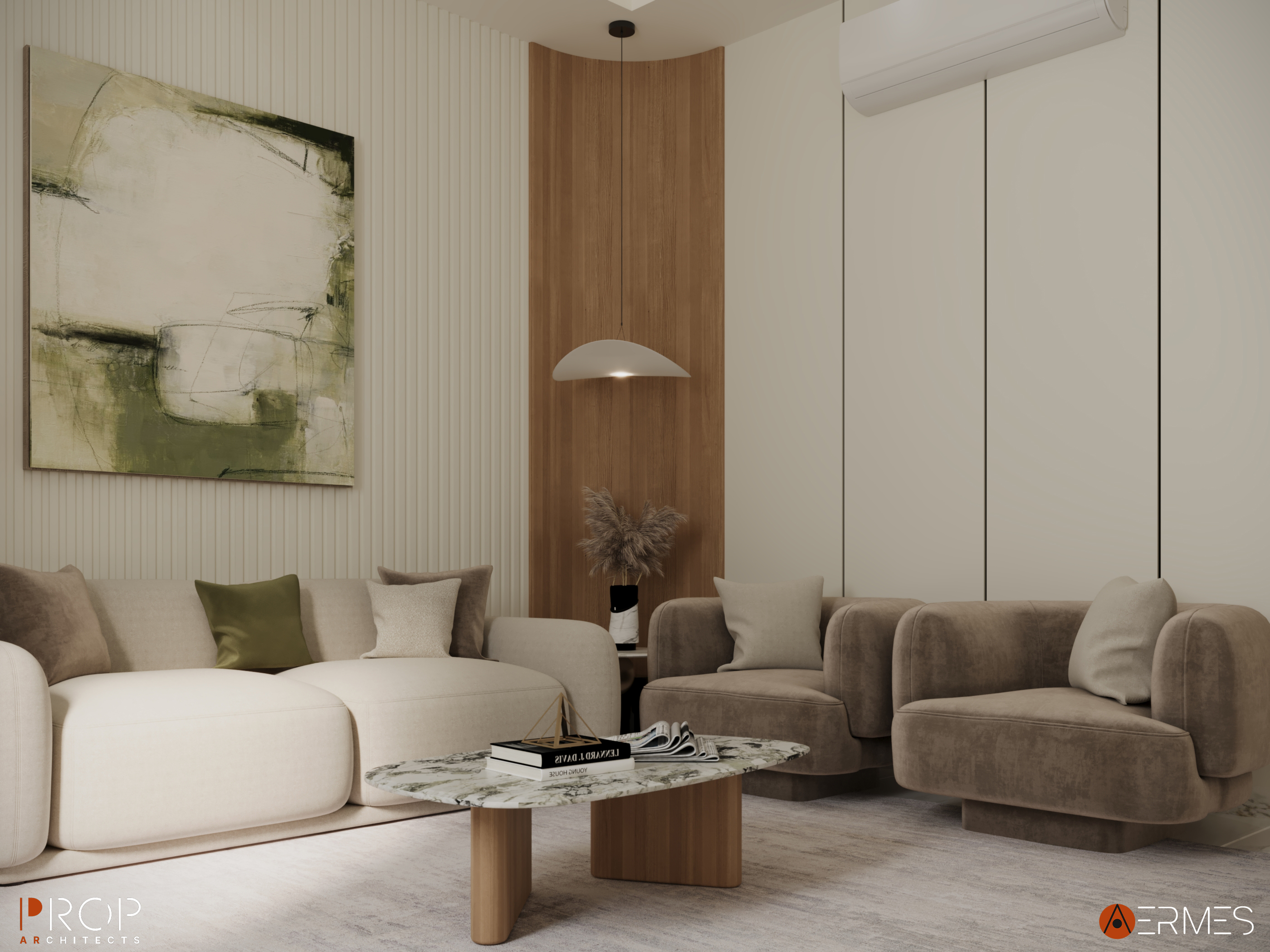 现代室内装饰；现代室内设计（注：这里室内装饰和室内设计在不同语境都可能对应，若仅从MODERN INTERIORS本身，现代室内设计更宽泛常用些）

如果严格按单一结果要求，这里取：现代室内设计 丨沙特阿拉伯丨PROP & AERMES ARCHITECTS-16