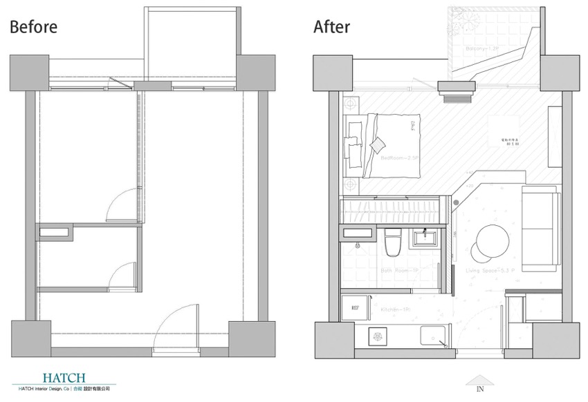 新庄 11 坪个性宅，长虹玻璃拉门打造通透空间-6
