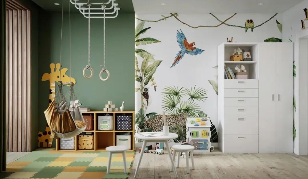 98㎡亲子宅 | 童趣游乐场与自然舒适空间的完美融合-27