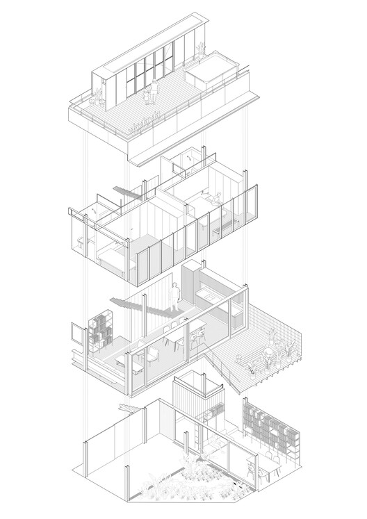 Roseti House · 阿根廷独栋住宅设计丨阿根廷布宜诺斯艾利斯丨Estudio Damero,Griselda Balian-23