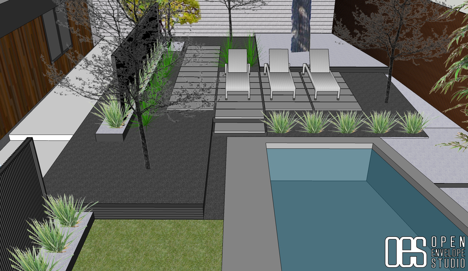 阿贝纳特住宅 | 现代简约的庭院景观设计-27