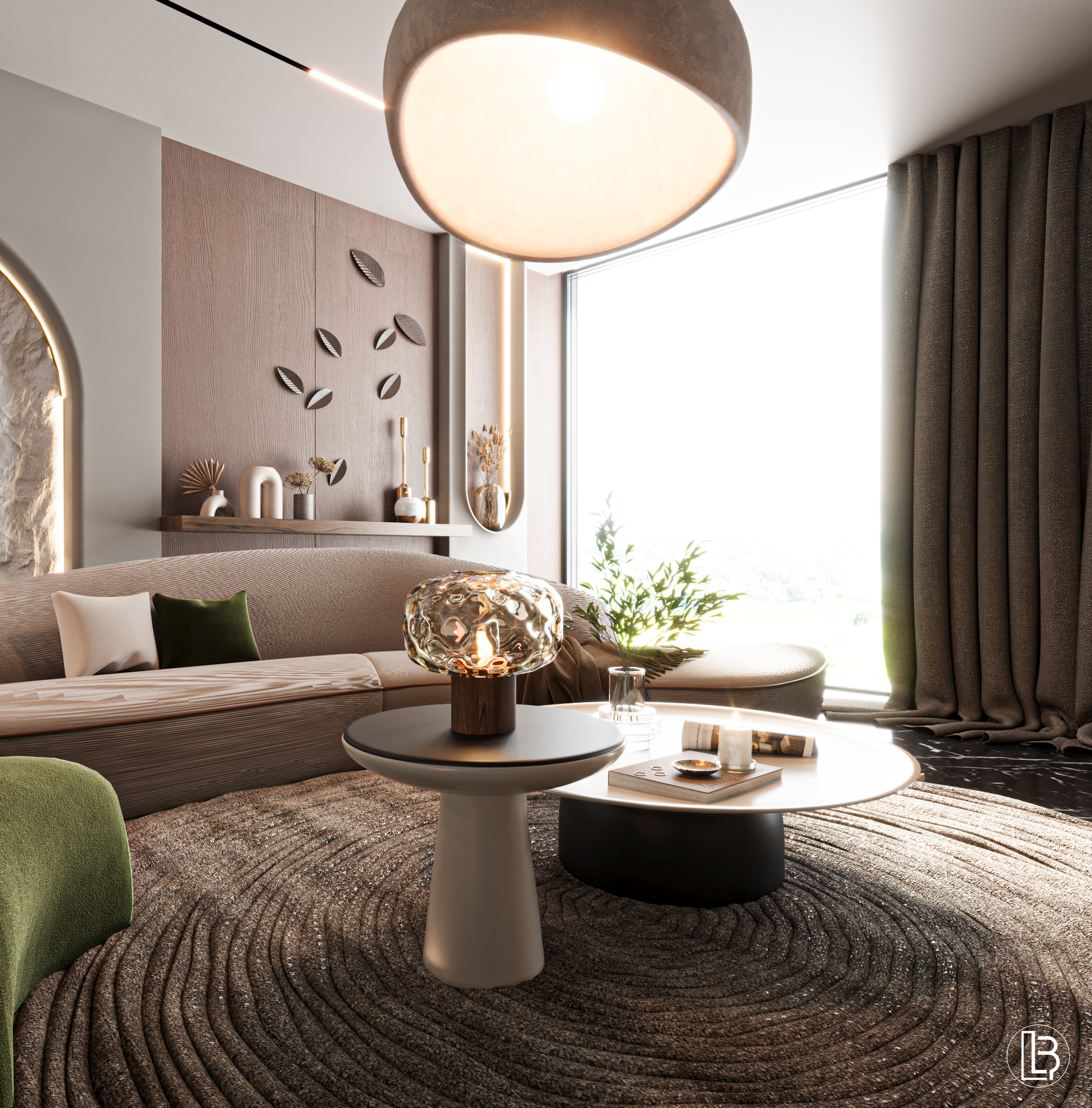 Amazing Livingroom and Small Kitchen-11