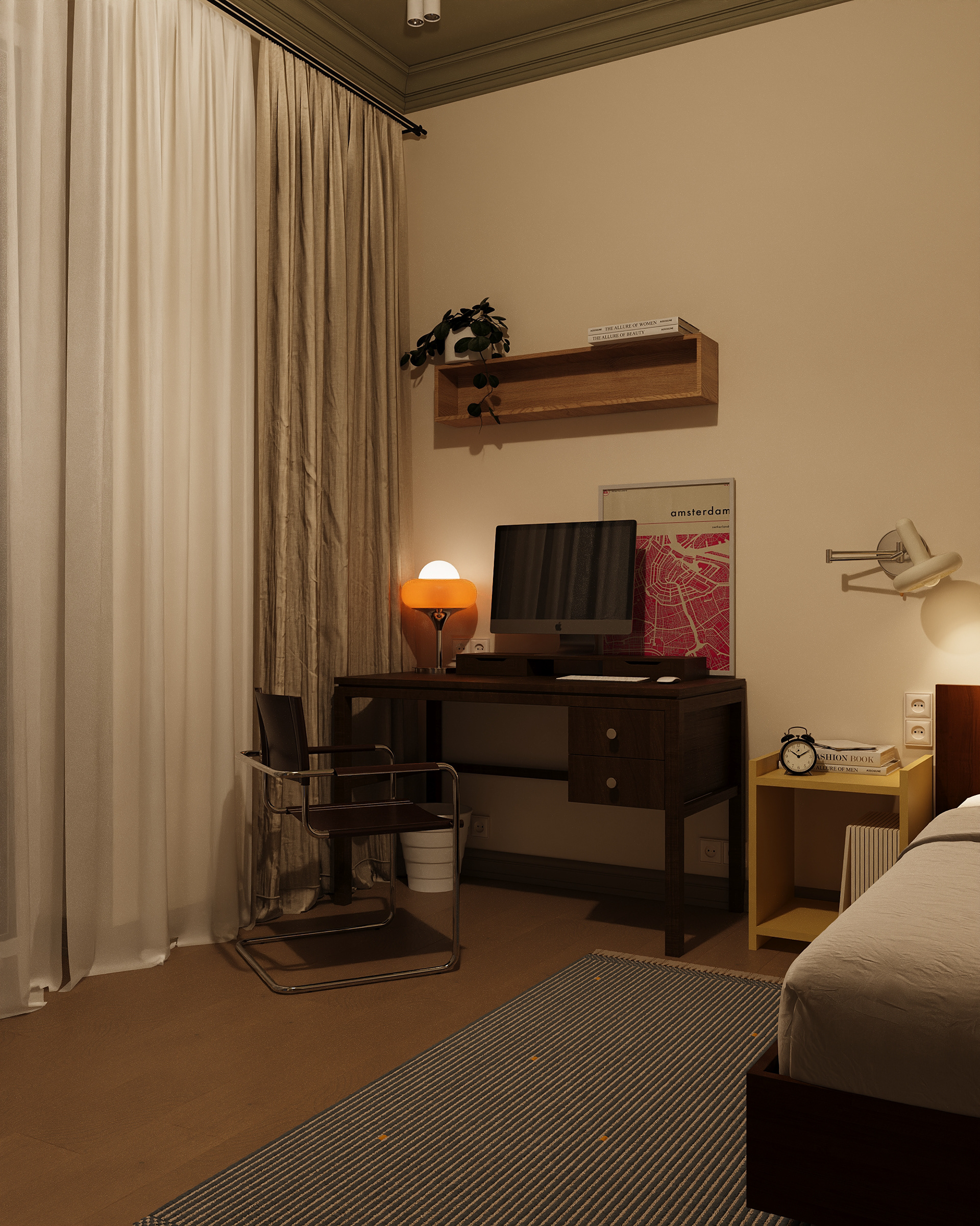 Unnatov（Юннатов）公寓设计项目丨俄罗斯莫斯科丨设计师萨沙·米哈伊洛娃-38