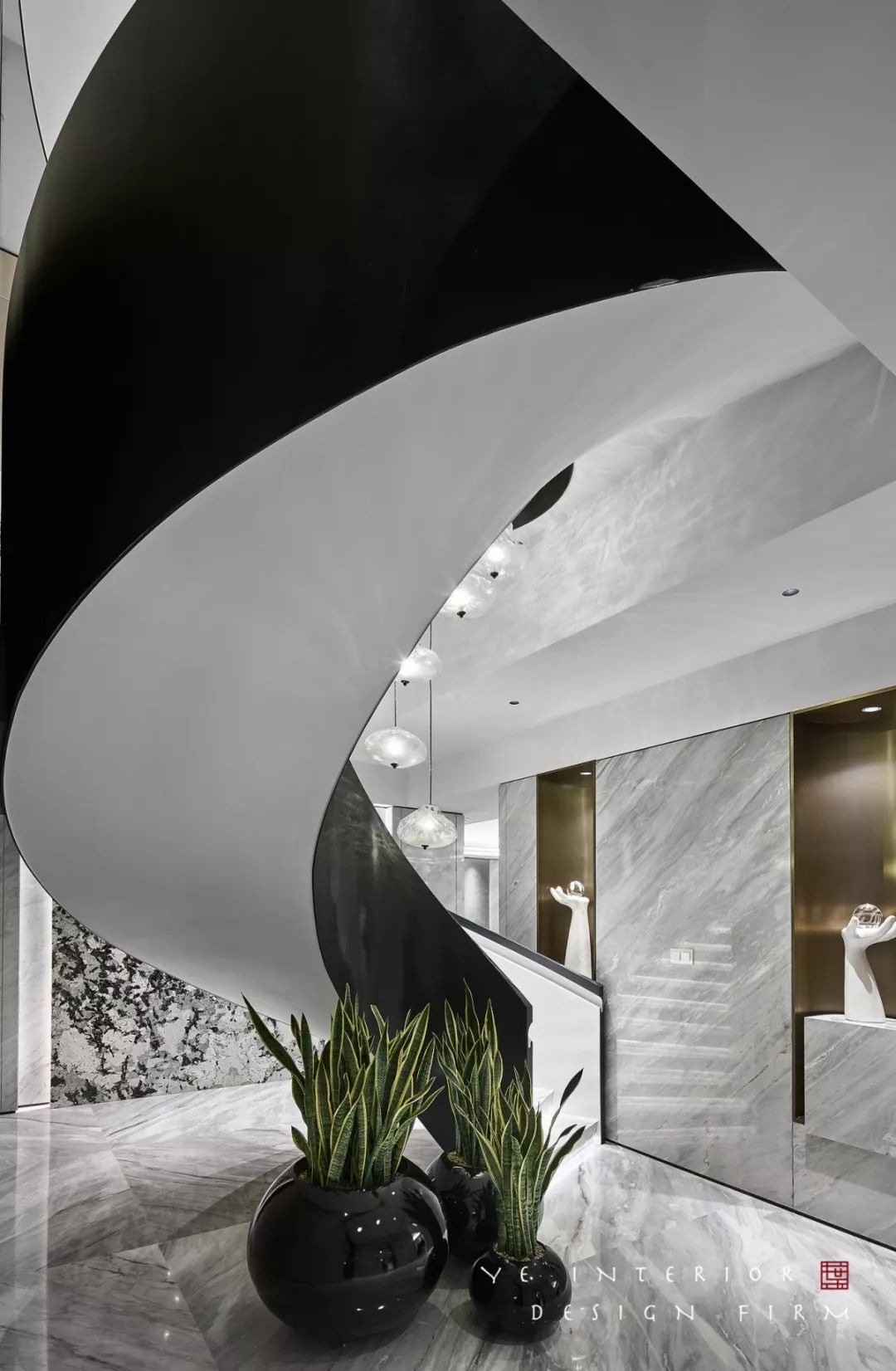 玉环滨江壹号别墅,演绎意式轻奢与现代极简的优雅空间-43