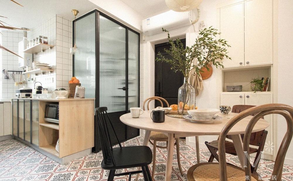 平层丨【一米家居】75㎡自然混搭-9