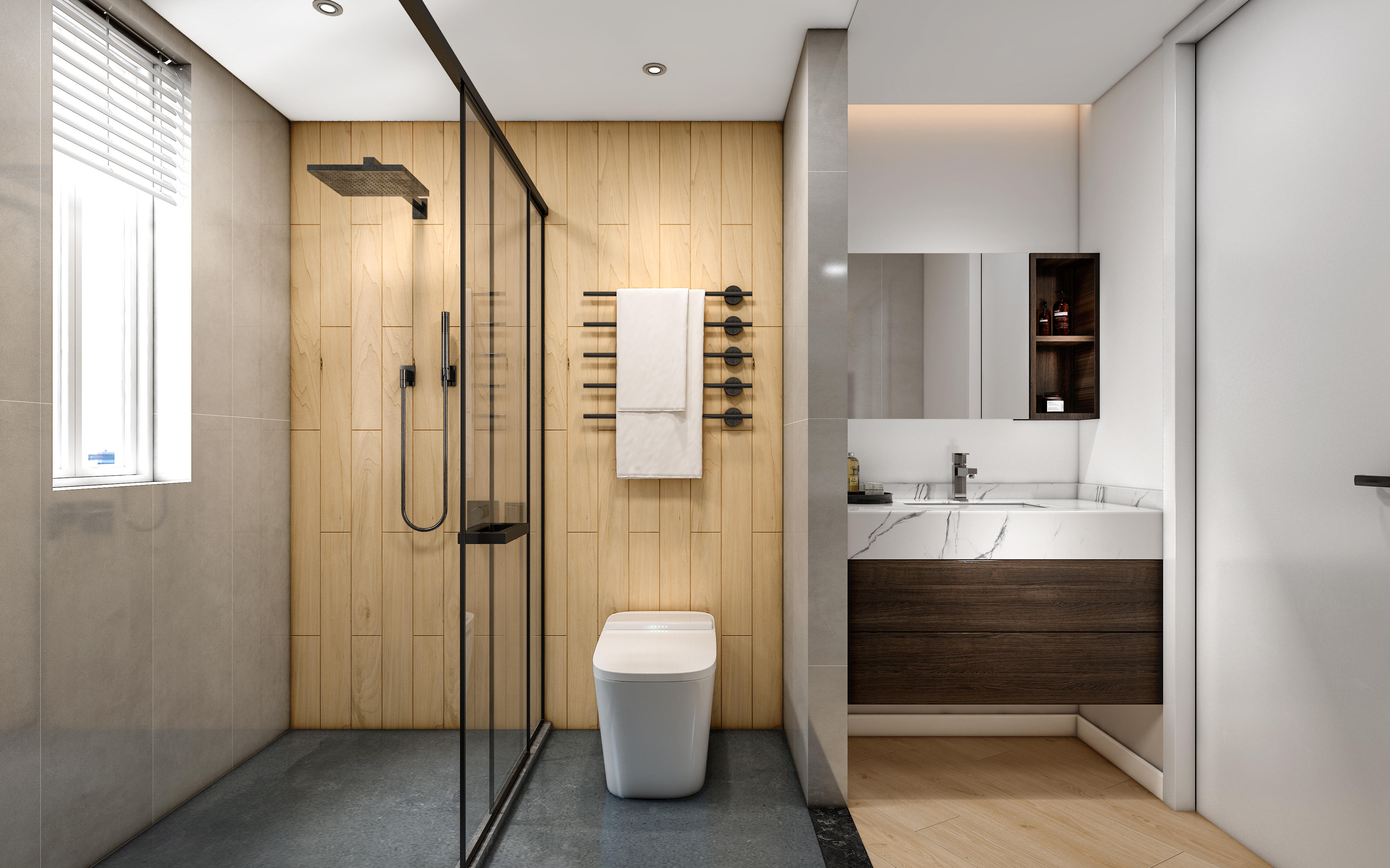 深圳口山设计：福田·长泰花园原木风，简约时尚又温馨-8