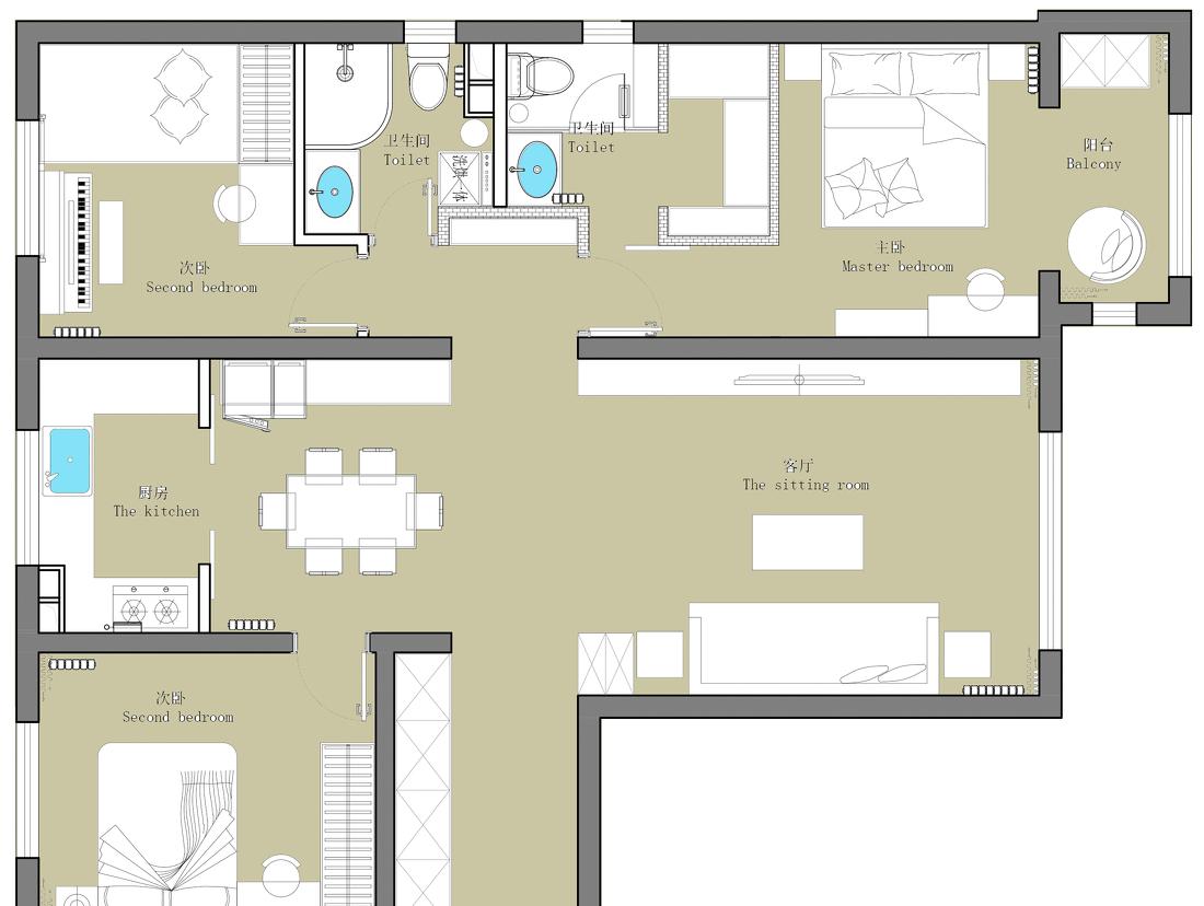 原木现代风 · 110㎡温馨住宅设计-51