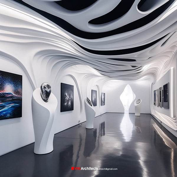 Future art exhibition center with NFT art & crypto art-9