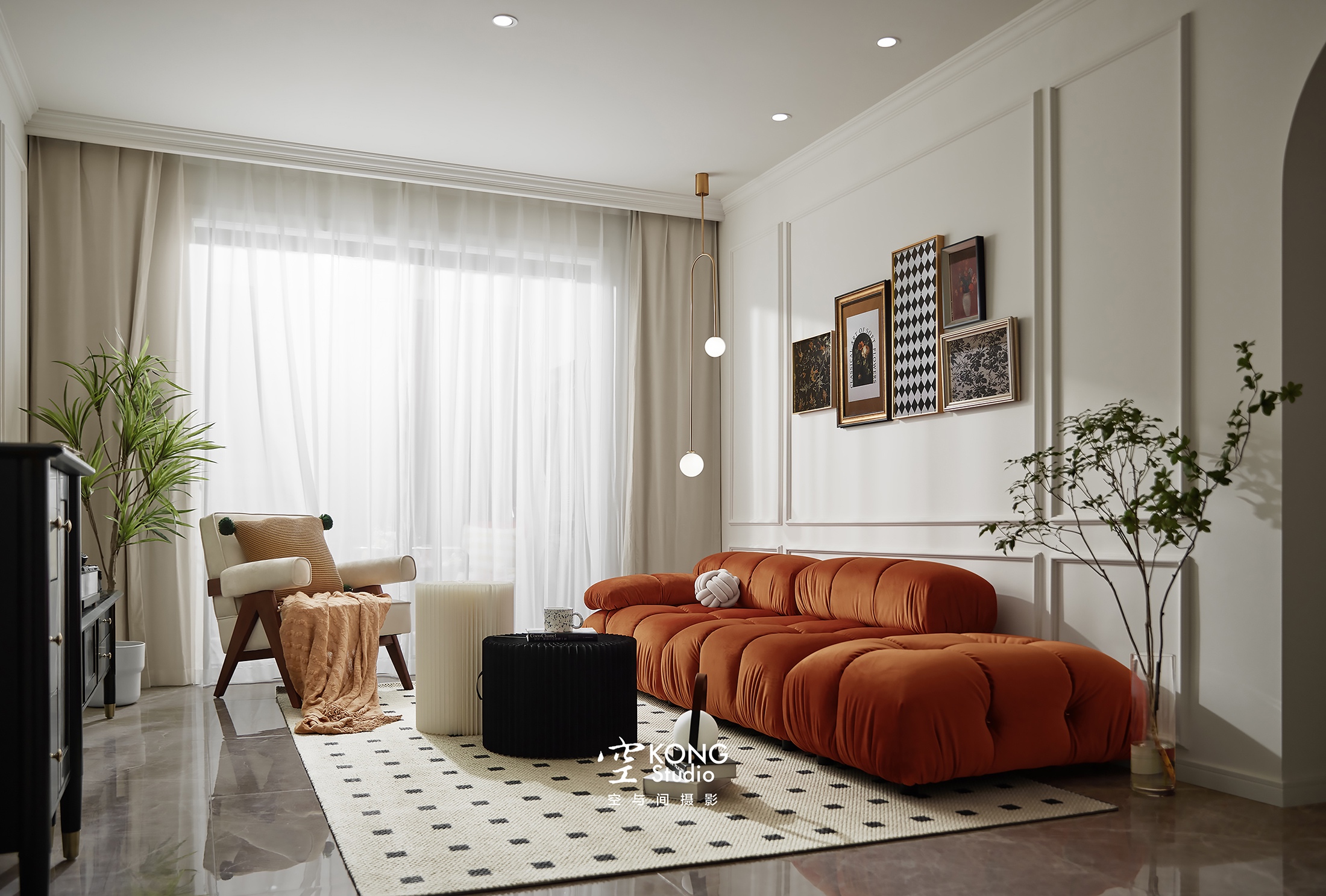 空与间摄影：105m²的轻法式复古，甜度刚刚好-5