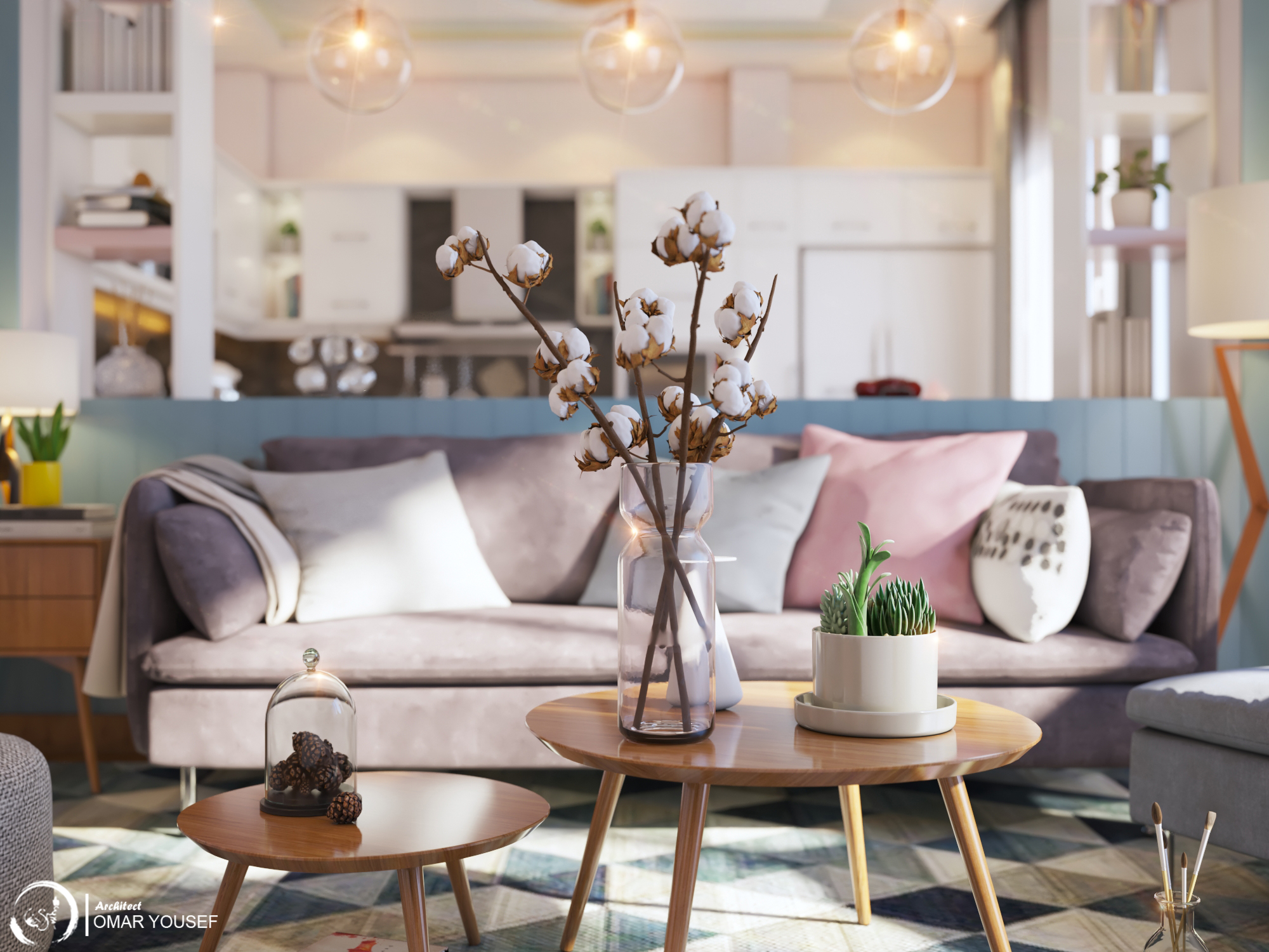 Rosy dream（客厅带厨房）-9