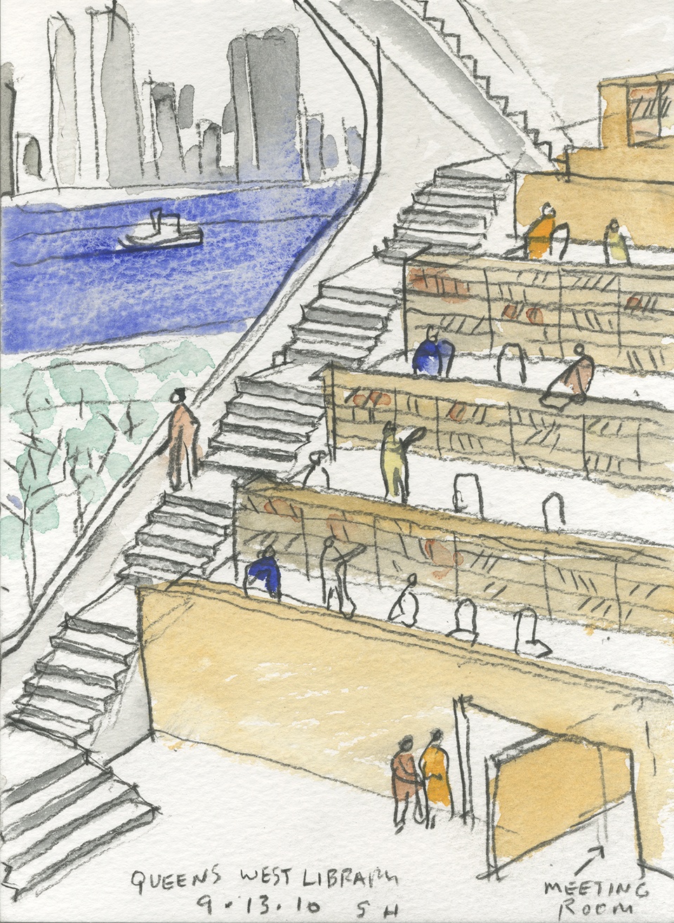 纽约猎人角皇后图书馆丨美国纽约丨史蒂文·霍尔建筑师事务所-18